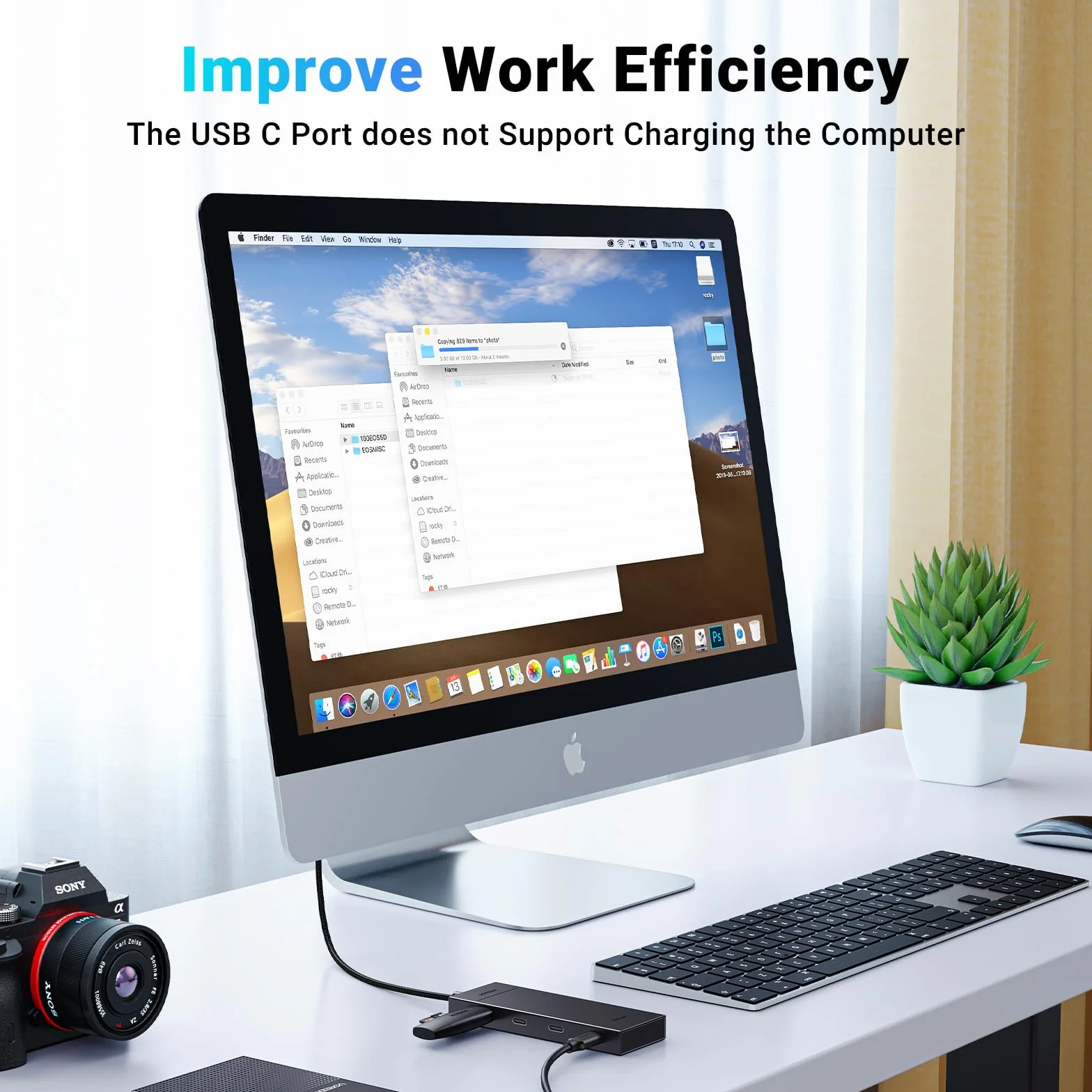 UGREEN USB C Hub 10 Gbps, adapter z 4 portami USB C 3.2, szybki wieloportowy rozdzielacz USB C do iPhone'a 15/15 Pro, MacBooka Pro, iPada Pro, Galaxy S23 i innych urządzeń | Szybki rozdzielacz wieloportowy do iPhone 17, serii Galaxy S25, MacBook, iMac, iP
