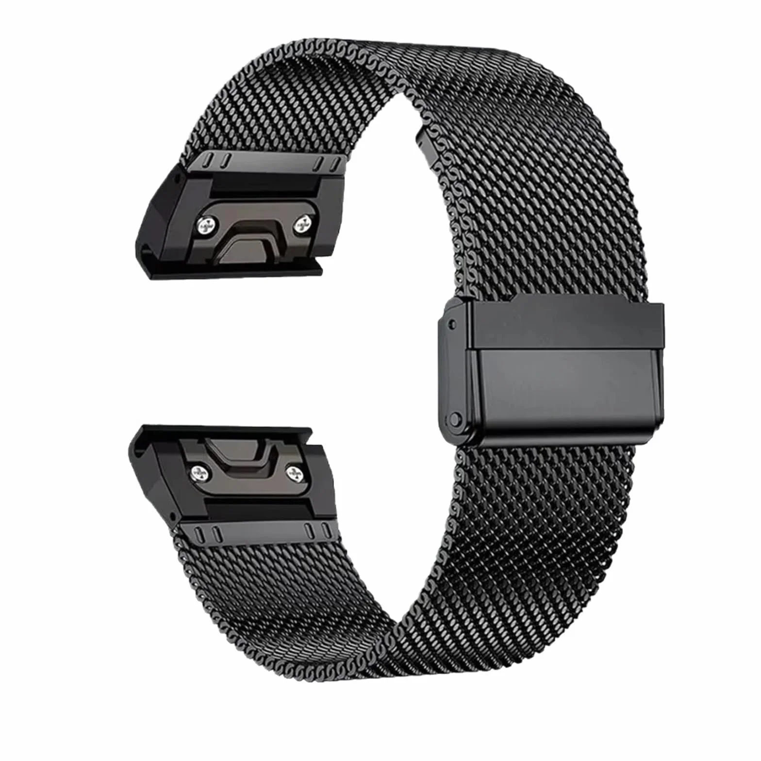 EZZON Pasek ze stali nierdzewnej 1.0 Mesh do inteligentnego zegarka Garmin Pasek zamienny 20mm 22mm 26mm Metalowa opaska na nadgarstek Bransoletka Akcesoria do paska Od zegarków