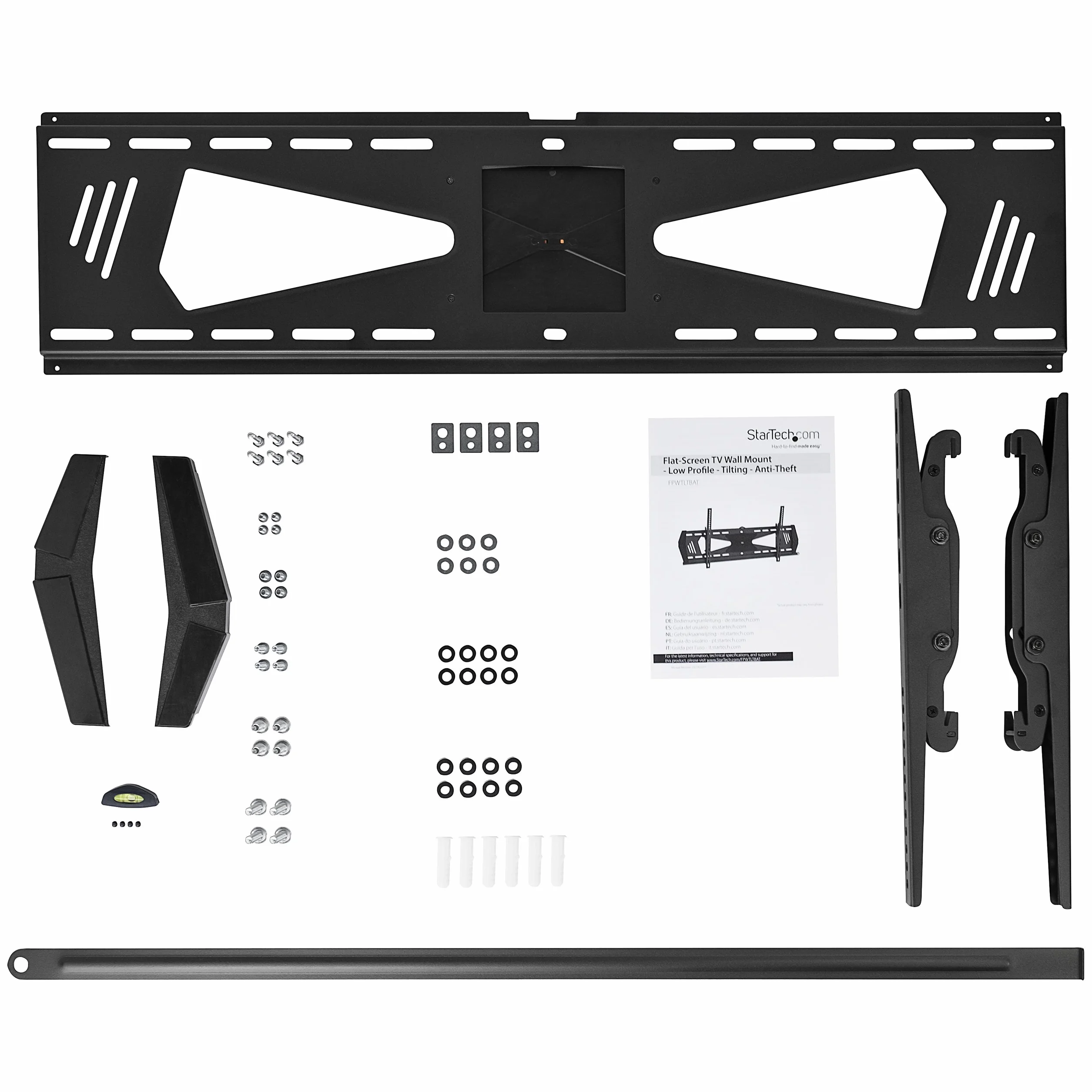 Startech.Com FPWTLTBAT Uchwyt Ścienny, Czarny, 32" - 70"