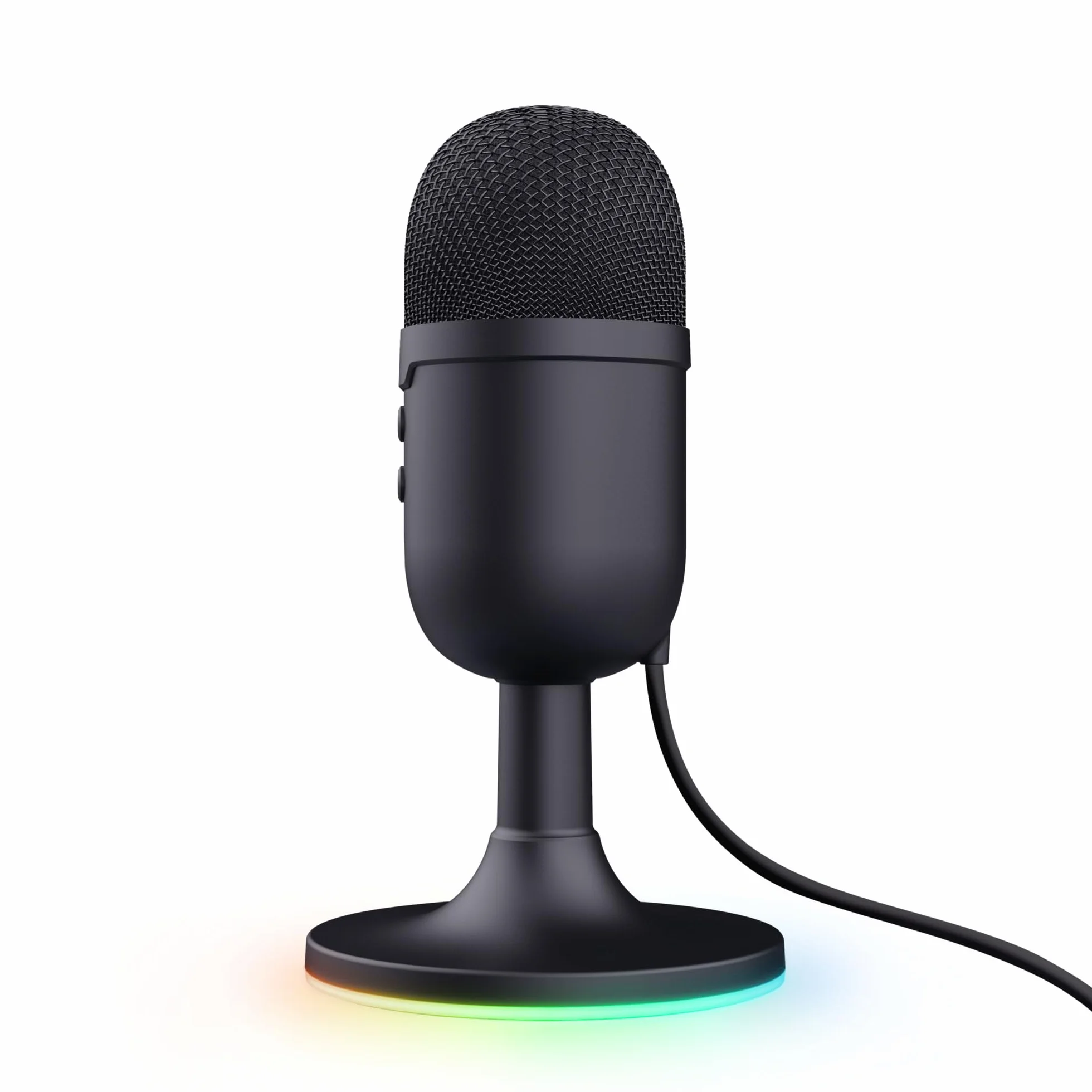 GXTrust 236 Yami Mikrofon Pojemnościowy USB do Podcastów Twitch Discord ASMR Youtube Playstation 5, Mikrofon do Gier z Kardioidalnym Wzorem Nagrywania, Podświetlenie RGB, Czarny
