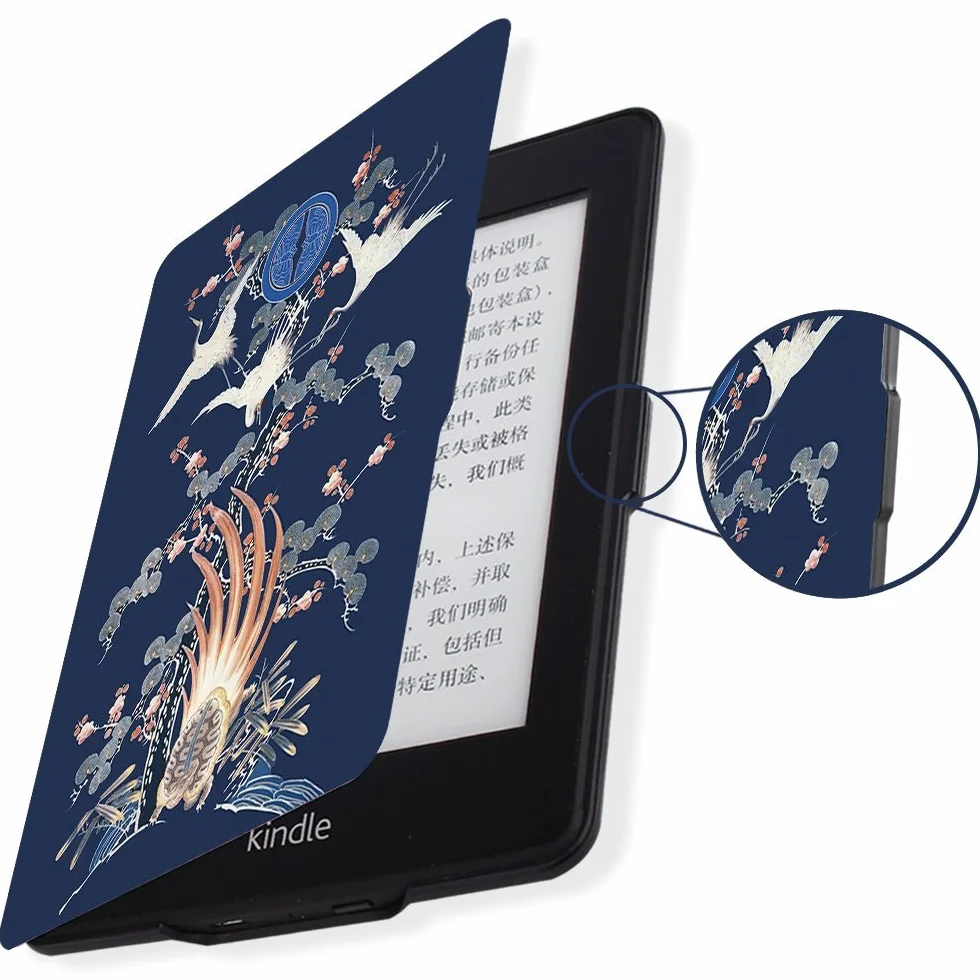 Youngme martshell etui do Kindle Paperwhite z 2 szt. paskami na rękę, odpowiednie dla małych osób ręka/budzenie do Kindle (Crame, DP75SDI / EY21)