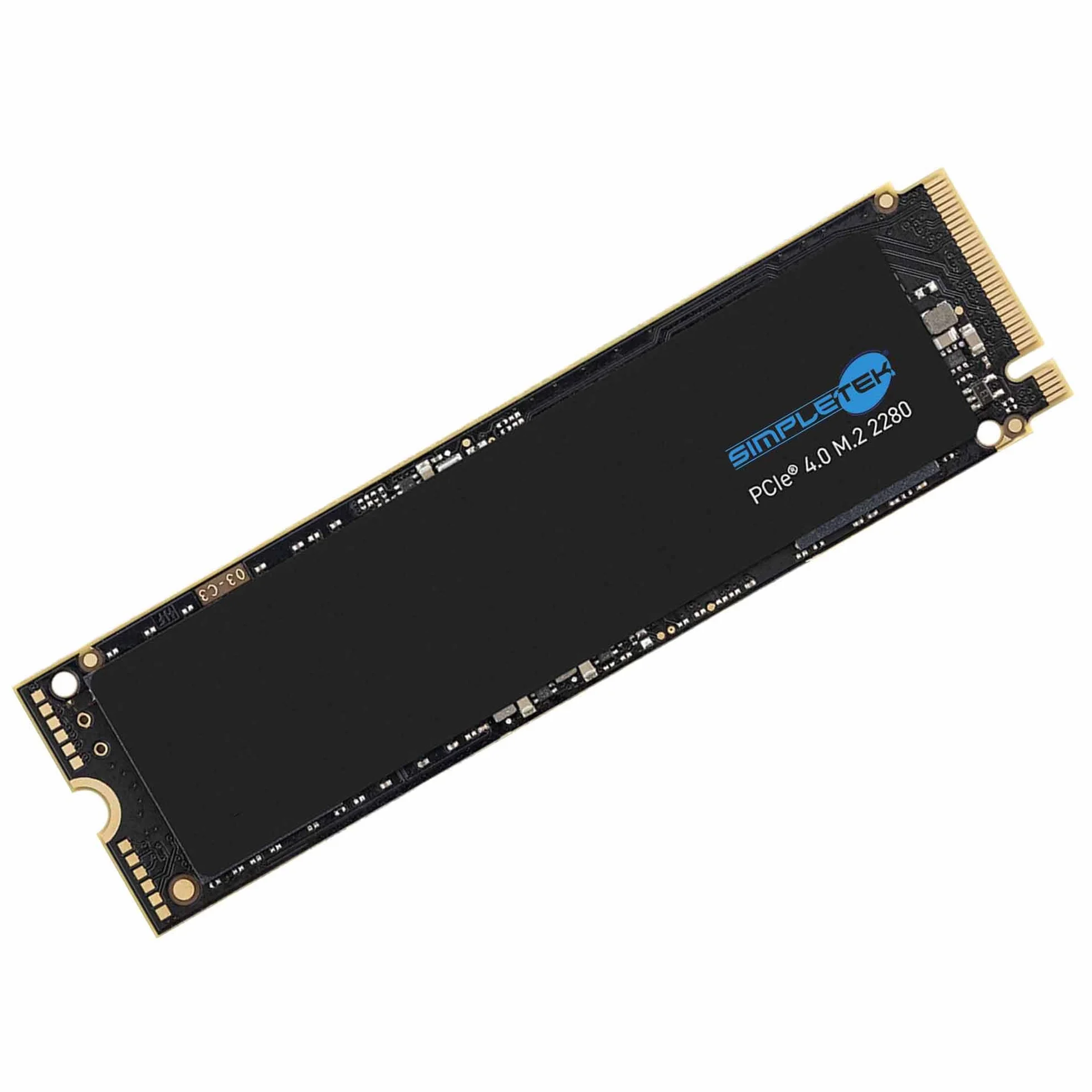 SIMPLETEK Wewnętrzny dysk SSD M.2 NVME PCIe 4.0 2280, 500 GB, 3D TLC - 4 x 4 generacji, idealny do laptopów, notebooków, pamięci komputerów stacjonarnych