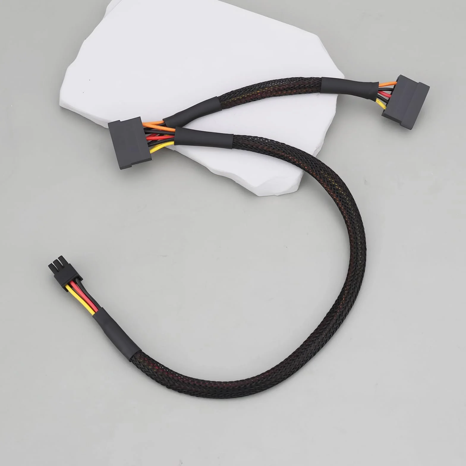 6-pinowy do podwójnego dysku twardego SATA kabel zasilający kompatybilny z Dell 1250 ETC1250 35 cm/17 cm