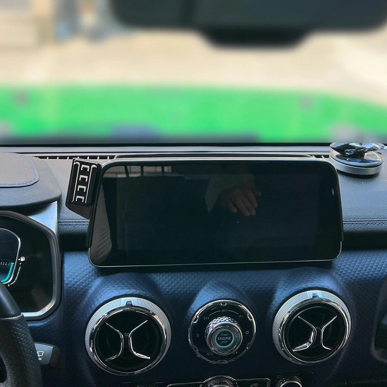 Uchwyt Samochodowy na Telefon dla BAIC BJ40 2018-2022, uchwyt samochodowy na telefon komórkowy, ekran, stała podstawa, stojak na nawigację GPS (podstawa i uchwyt 2)
