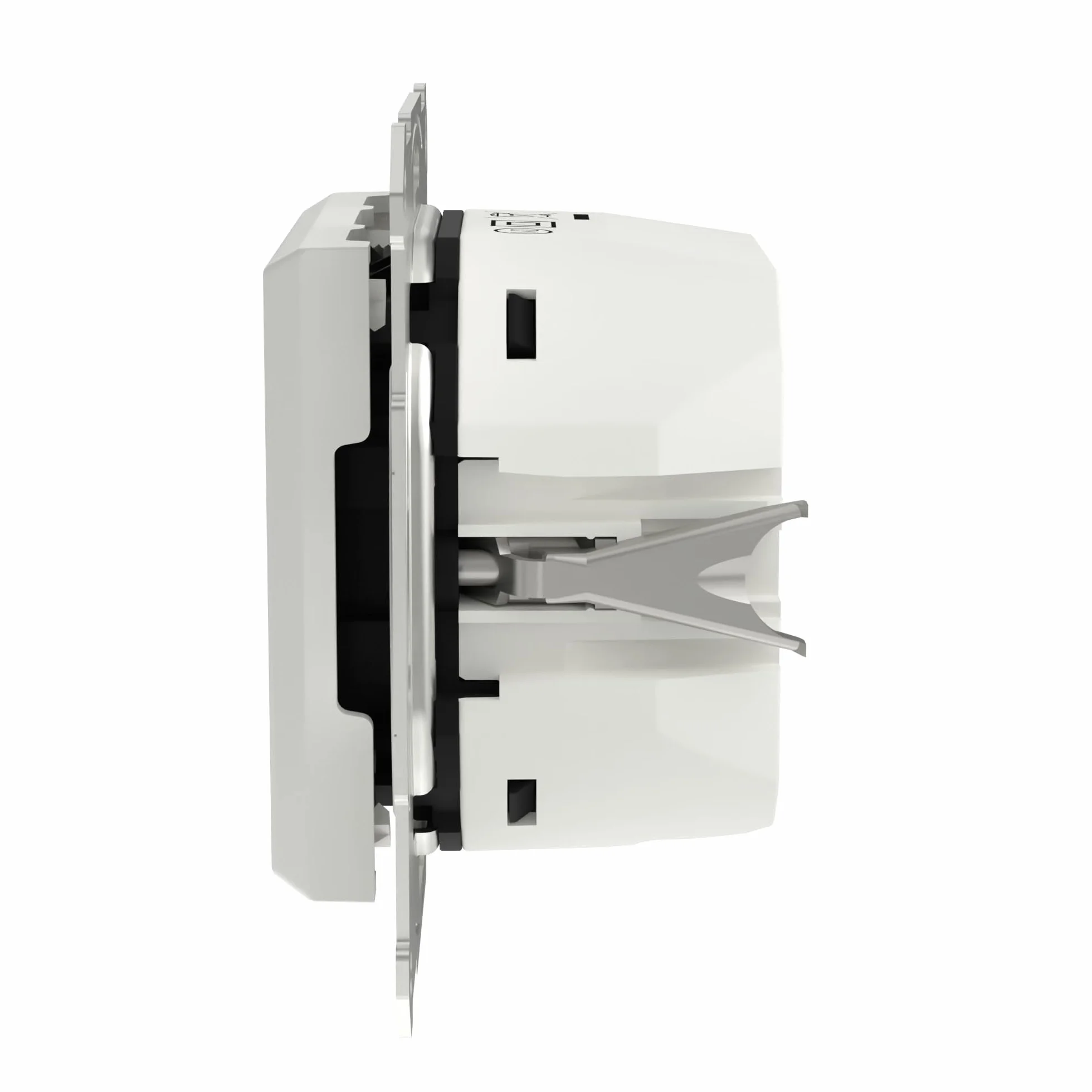 Schneider Electric Asfora EPH2770421D podtynkowa stacja ładująca USB typ A+C 45 W, gniazdko, zaciski wtykowe