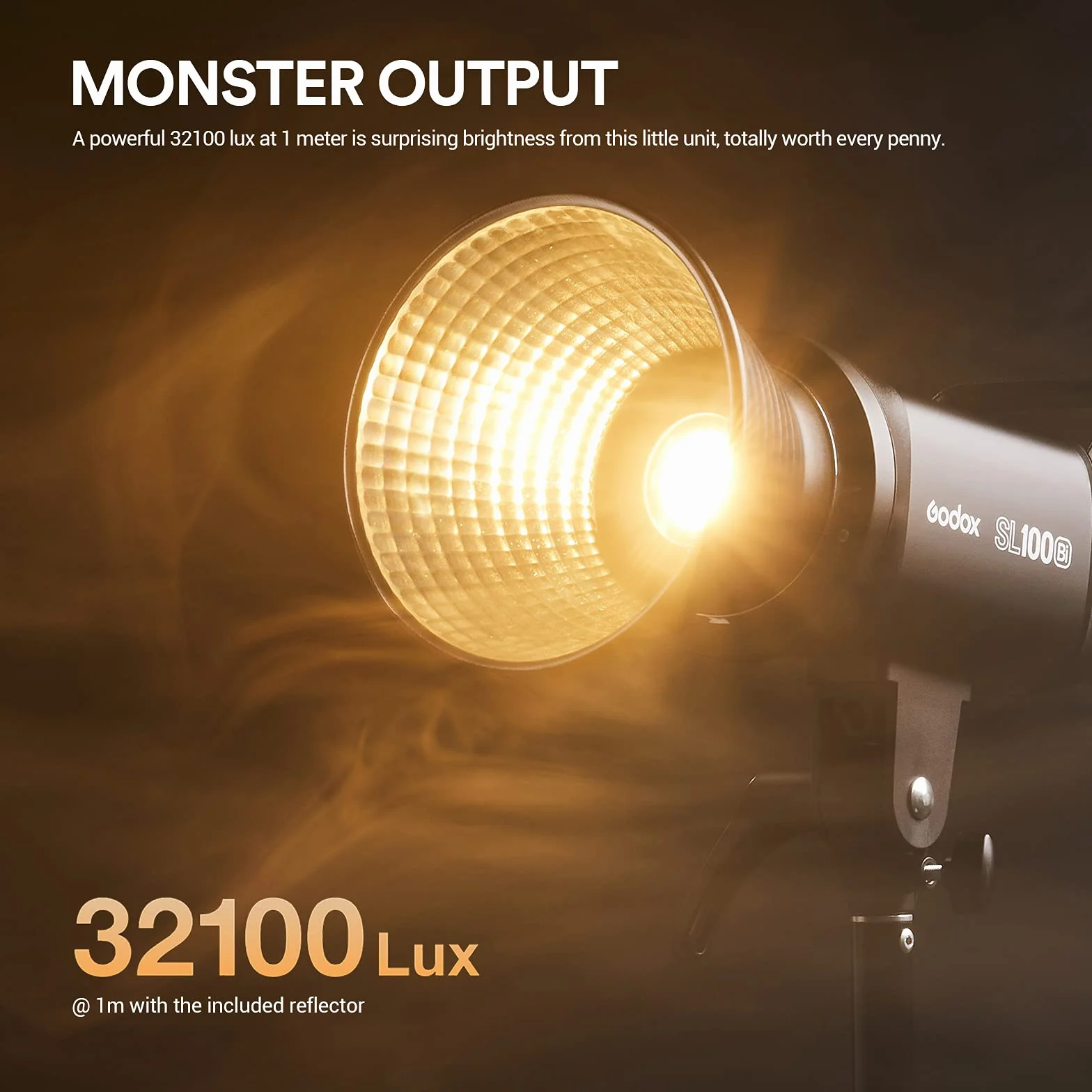 Godox SL100Bi LED światło video Bi-Color, TLCI 97+ CRI 96 +, 11 efektów świetlnych, sterowanie aplikacją Bluetooth, oświetlenie fotograficzne Bowens Mount, do studia fotograficznego na zewnątrz