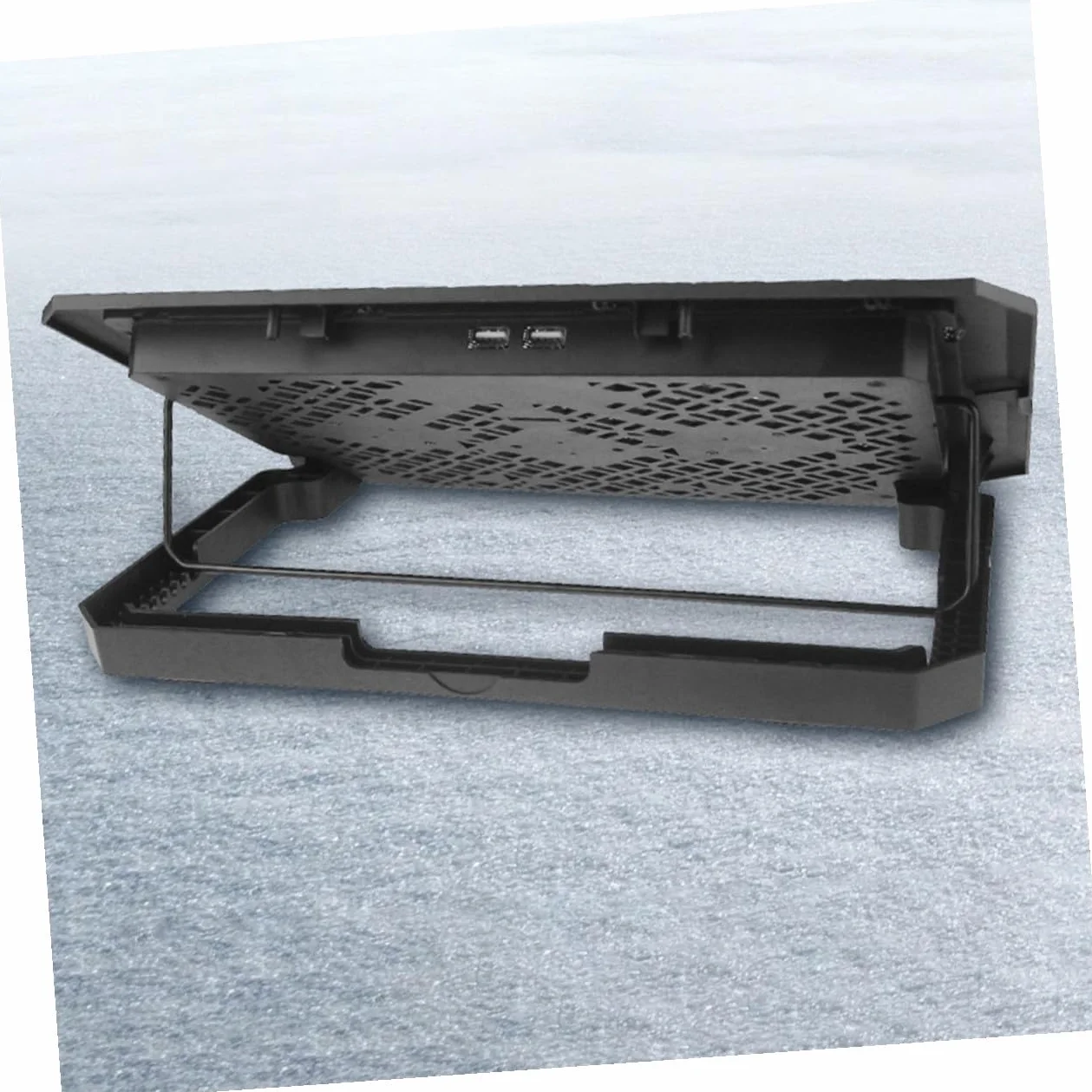 Regulowany Stojak pod Laptop z Wentylatorem Chłodzącym Stabilna Podstawka Pc Cooler z Portem USB Przenośny i Cichy Laptop Fan Cooling Pad Idealny Do Pracy i Podróży