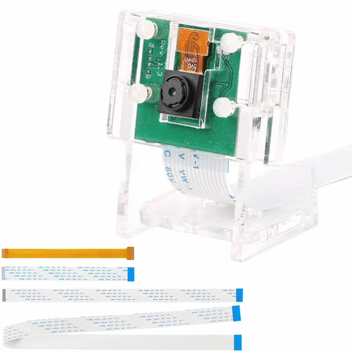 do Raspberry Pi Camera Module Kit, CSI Mini Camera Video Module 1080P 5MP Webcam Support OV5647 z Clear Stand, dla Raspberry Pi Model A/B/B+, Pi 2 i Raspberry Pi 3, Pi Zero/Zero W