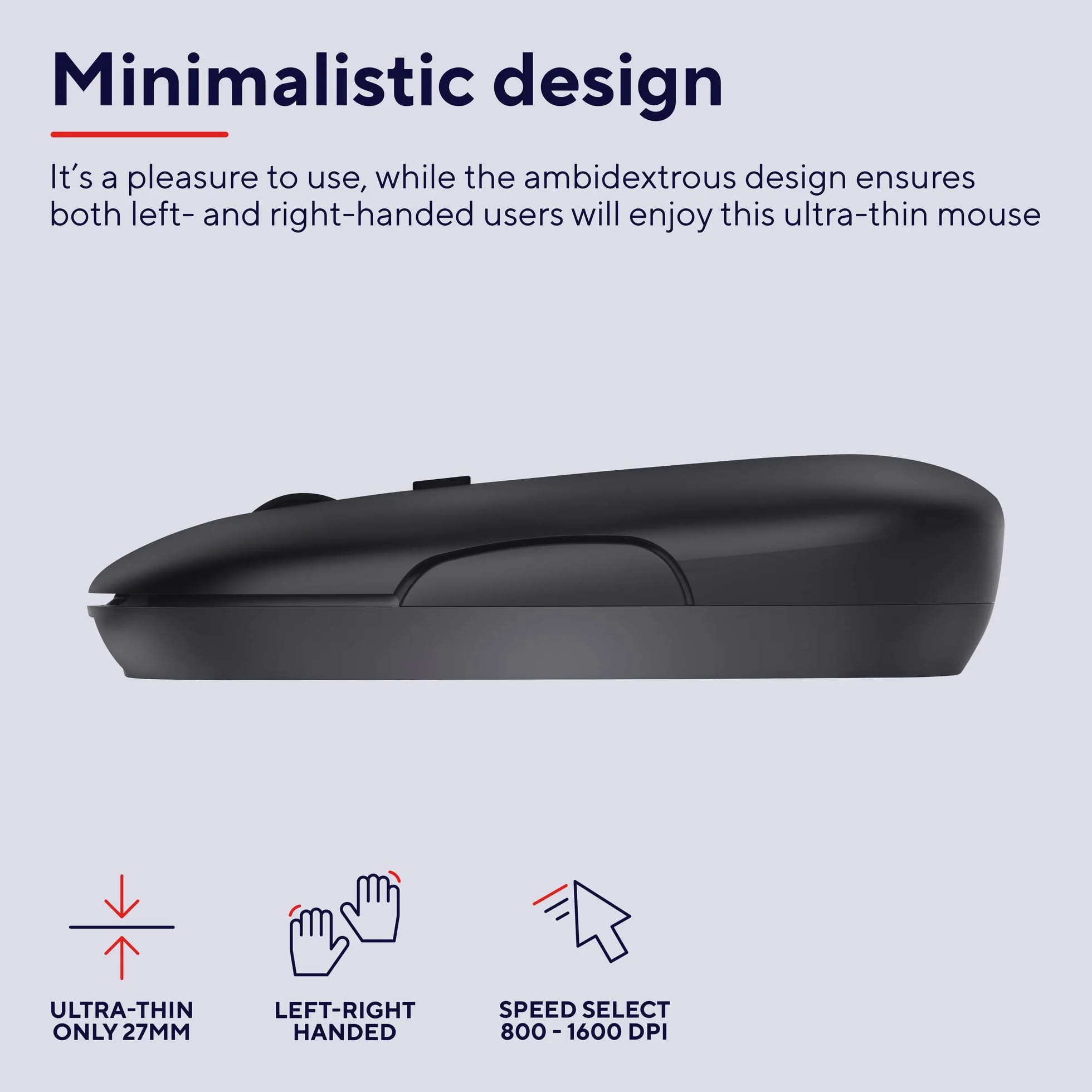Trust Puck bezprzewodowa mysz Bluetooth lub 2,4 GHz z miniodbiornikiem USB, akumulatorem, ciche kliknięcia, przycisk DPI, lekka mysz komputerowa do laptopa, PC, Mac, Chromebooka, czarna