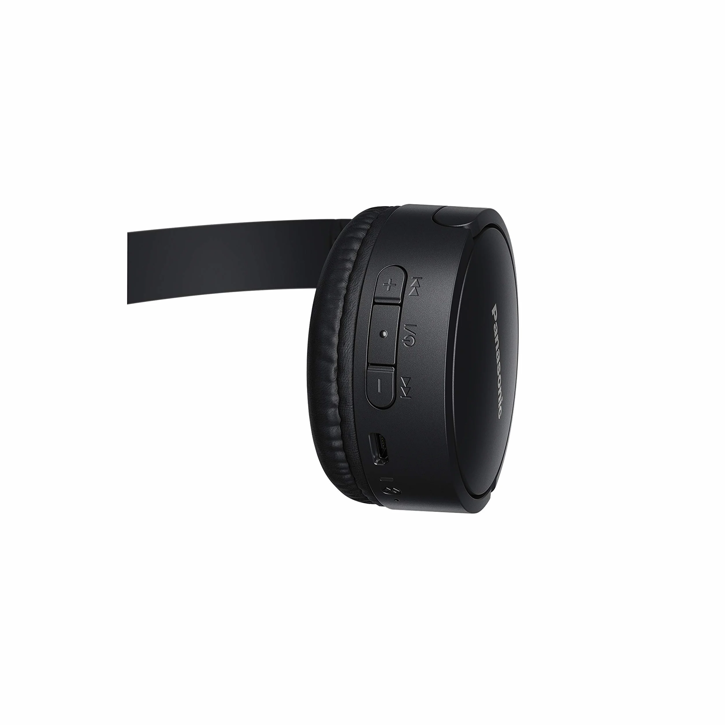 Panasonic RB-HF420 bezprzewodowe nauszne słuchawki Bluetooth w stylu ulicznym (potężny bas z systemem XBS, 50h odtwarzania, szybkie ładowanie), czarne
