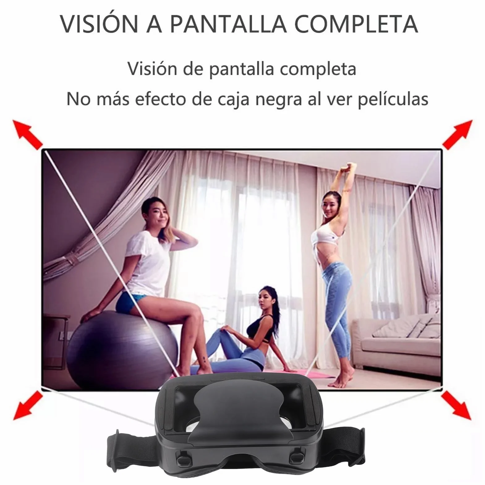 Zestaw Słuchawkowy Pro 3D VR Okulary Wirtualnej Rzeczywistości z Pilotem