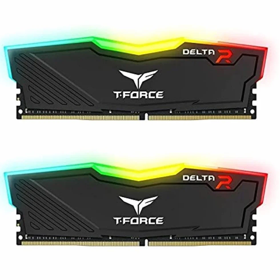 TEAMGROUP Team T-Force Delta RGB DDR4 pamięć gamingowa, 2 x 8 GB, 3200 MHz, 288-pinowa DIMM, czarna