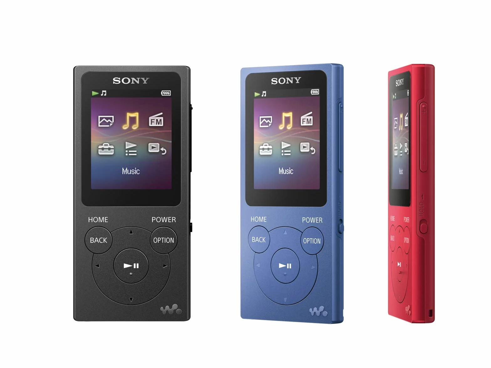 Sony NW-E394L odtwarzacz muzyczny Walkman z wyświetlaczem 4,5 cm "Drag & Drop", ClearAudio+, PCM, AAC, WMA i MP3 (czerwony)