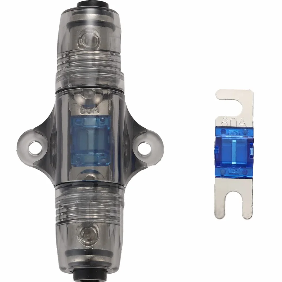 Greluma 2 gniazda bezpiecznika ANL (6-10 G AWG) z 2 bezpiecznikami 60 A