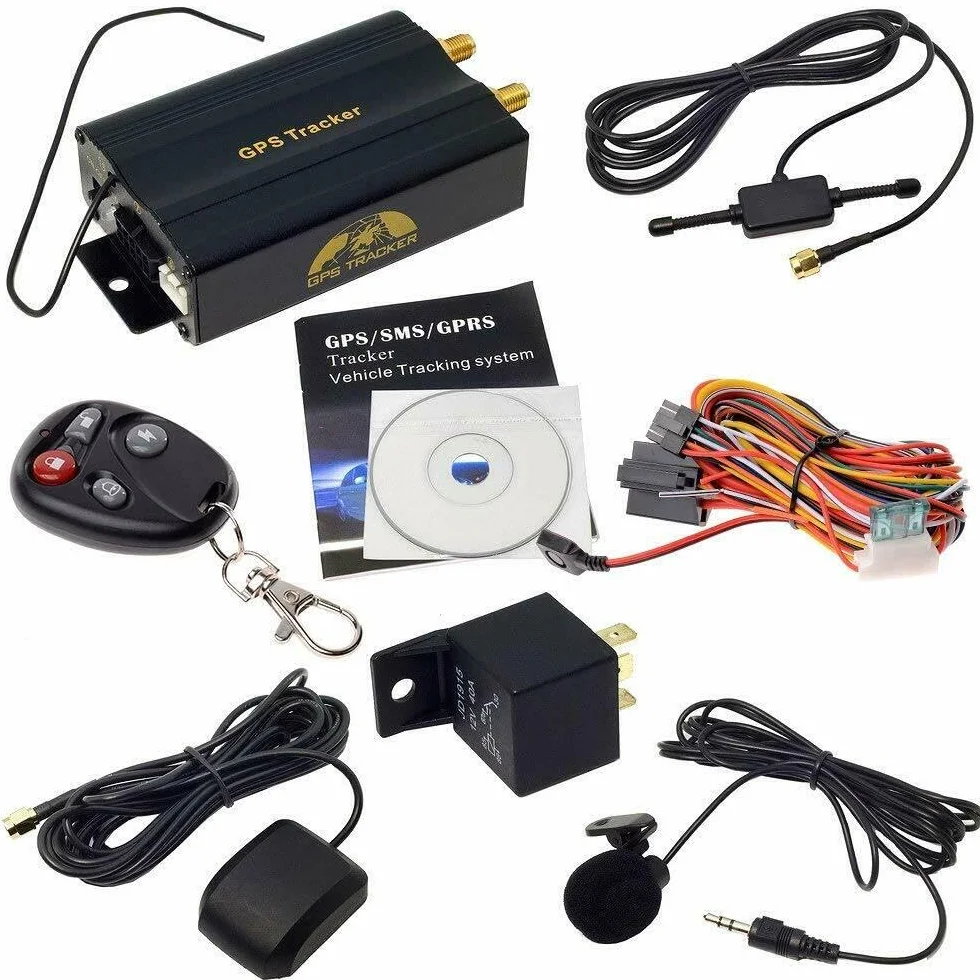 Lokalizator GPS Tracker TK103B z pilotem i pilotem zdalnego sterowania przez SMS - Monitorowanie w czasie rzeczywistym z blokadą silnika i ochroną przed kradzieżą VG2