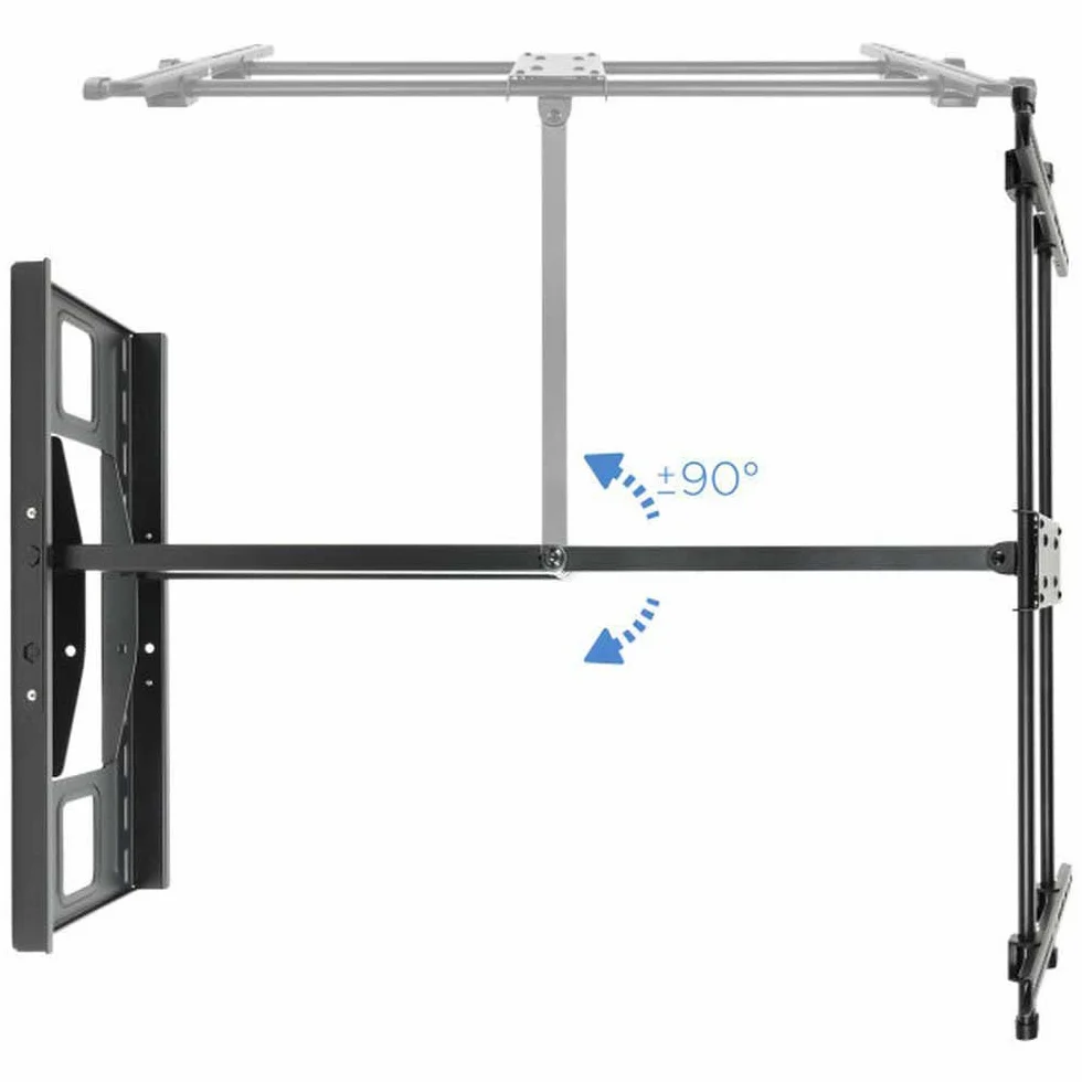 TOOQ LP4380XL-B uchwyt ścienny do ekranów o przekątnej 109 cm (43 – 80 cali), szerokokątny, maks. 50 kg, wysuwane ramię, czarny