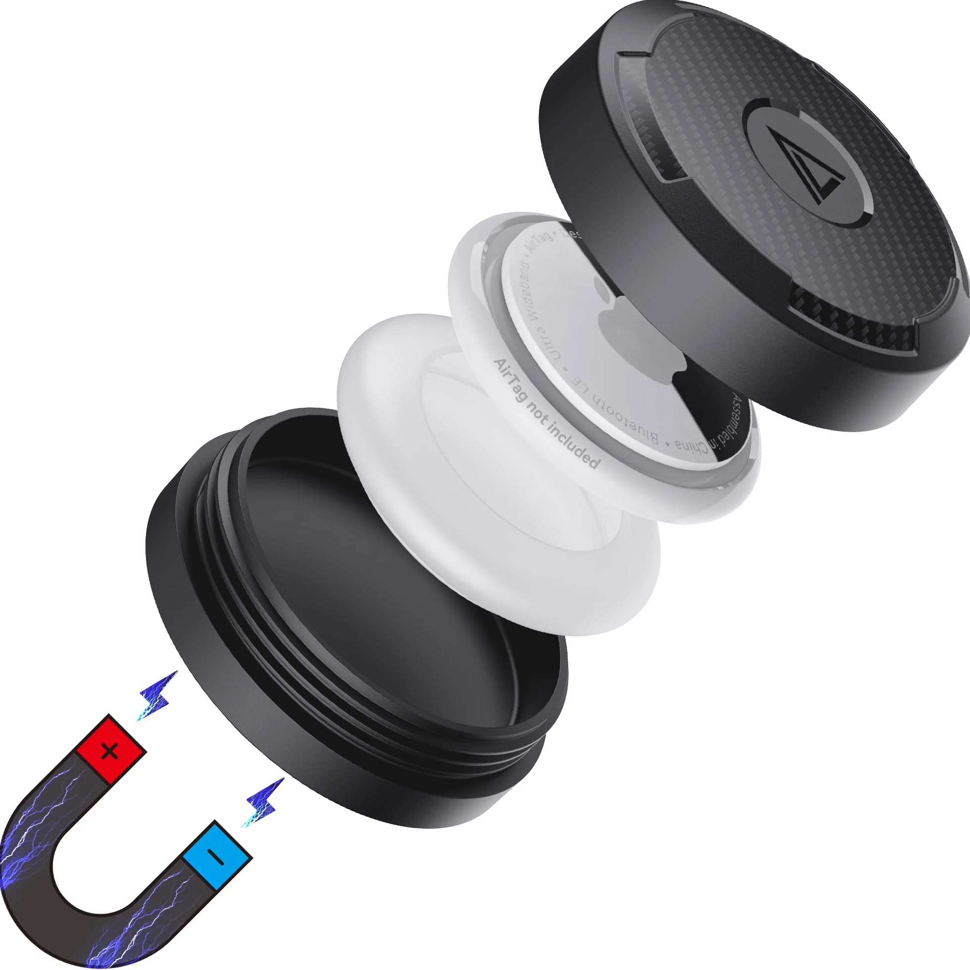 Do uchwytu Apple AirTag, IPX8 wodoodporny magnes AirTag naklejka na rower, uchwyt Air Tag z silnym magnesem, do samochodu, przyczepy użytkowej, roweru, powierzchni metalowych itp.