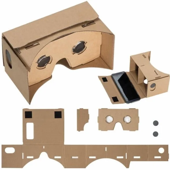Okulary VR do testu smartfona Cardboard Portsmouth brązowe