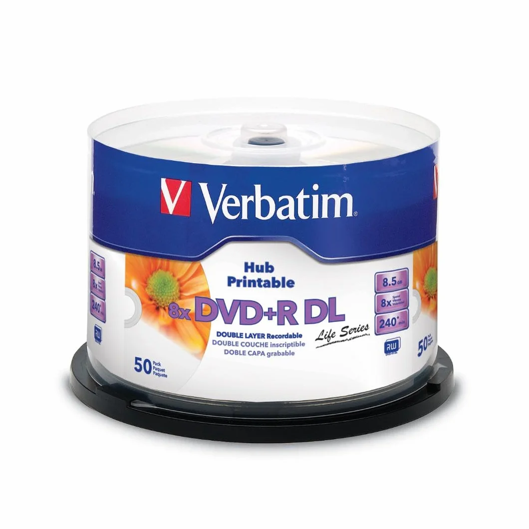 Verbatim DVD+R DL 97693 wide 1x50 8x Speed 8.5GB Life Series