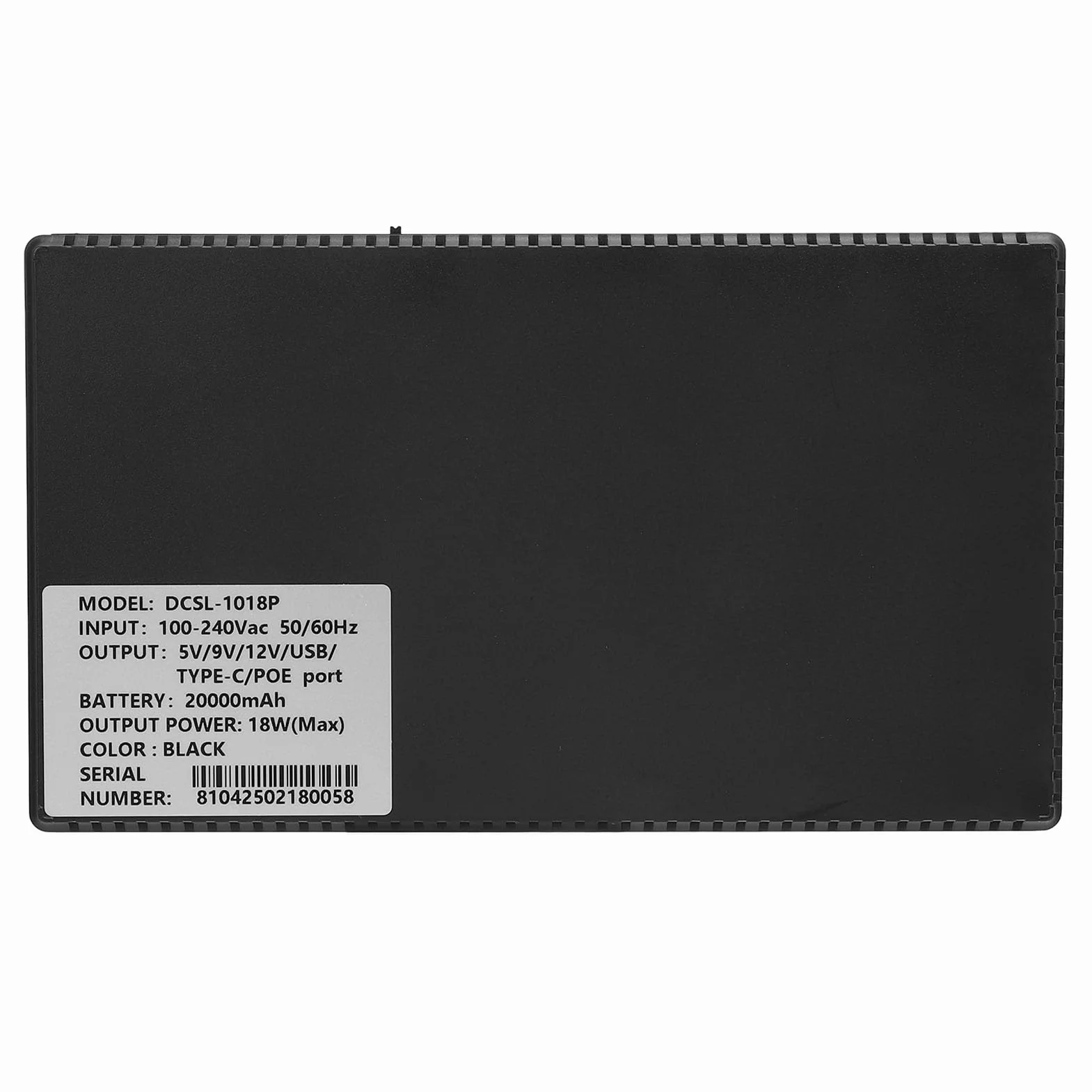 Kompaktowy UPS Battery Backup 20000 MAh Nieprzeprzepuszczalny Zasilacz dla Aparatu ROUTER MP3 MP4 Odtwarzacz o Uniwersalnej Kompatybilności dla Podróżników 1 Paczka (Wtyczka UE 100–240 V.)