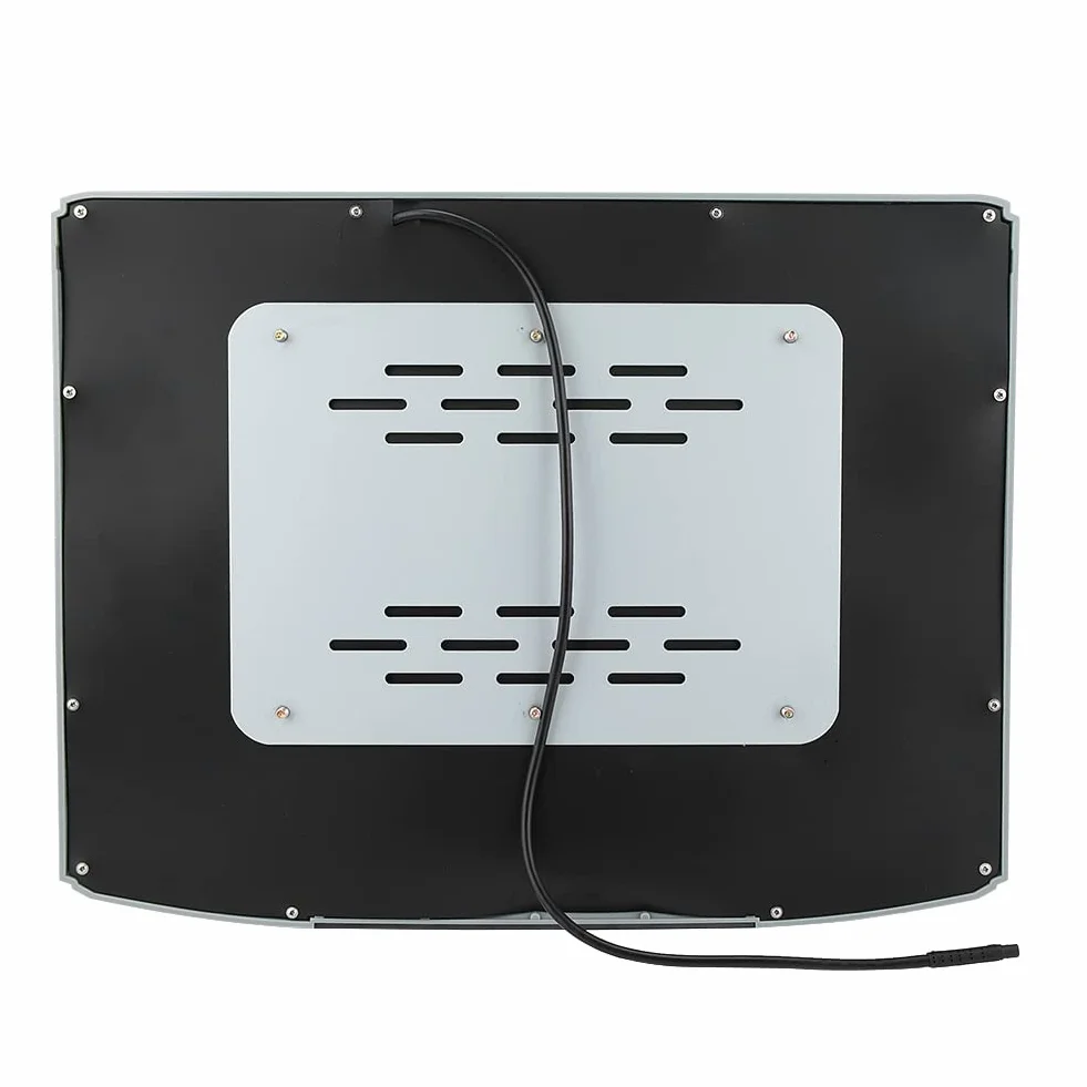 Monitor montażu dachowego Xtevu, ekran samochodowy w dół, wyświetlacz wideo 15,6 cala HDMI USB, samochodowy monitor rozrywki na głowie, ekran dotykowy montowany na