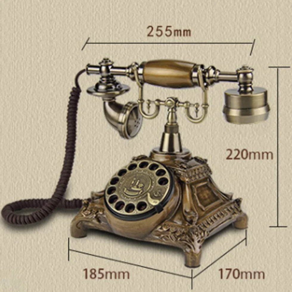 Continental Retro antyczne telefony gospodarstwa domowego obrotowy dysk antyczny telefon stacjonarny domowe kreatywne