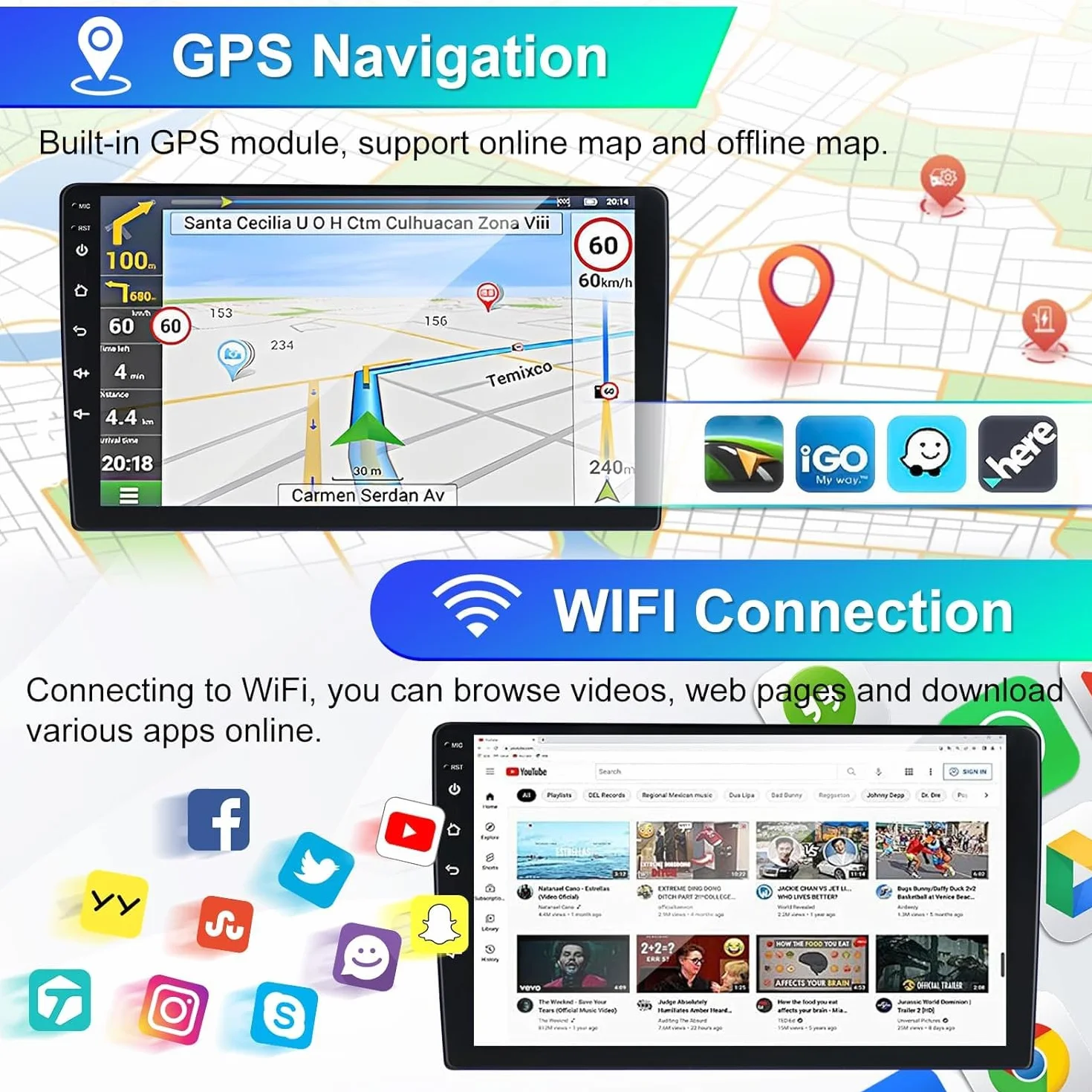 Radio samochodowe z systemem Android 14, 2 DIN, do VW CADDY 2003-2018, 2019, 2020, z bezprzewodowym Carplay, Android, podwójne radio DIN, 7 cali, ekran dotykowy z nawigacją GPS, WiFi, Bluetooth, RDS