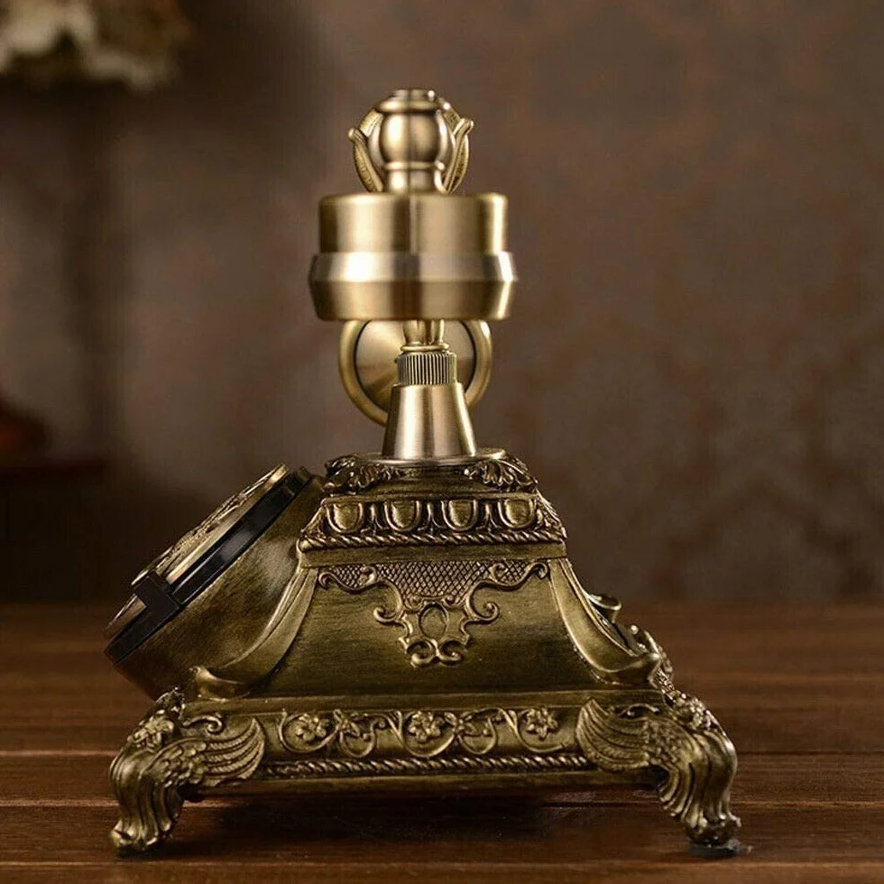 Telefon Zabytkowy, Klasyczny, Modny, Europejski, Antyczny, Retro, Z Żywicy, Zabytkowy, Przewodowy, Telefon Stacjonarny, Biurkowy, Z Tarczą Obrotową, Telefon Domowy I Biurowy