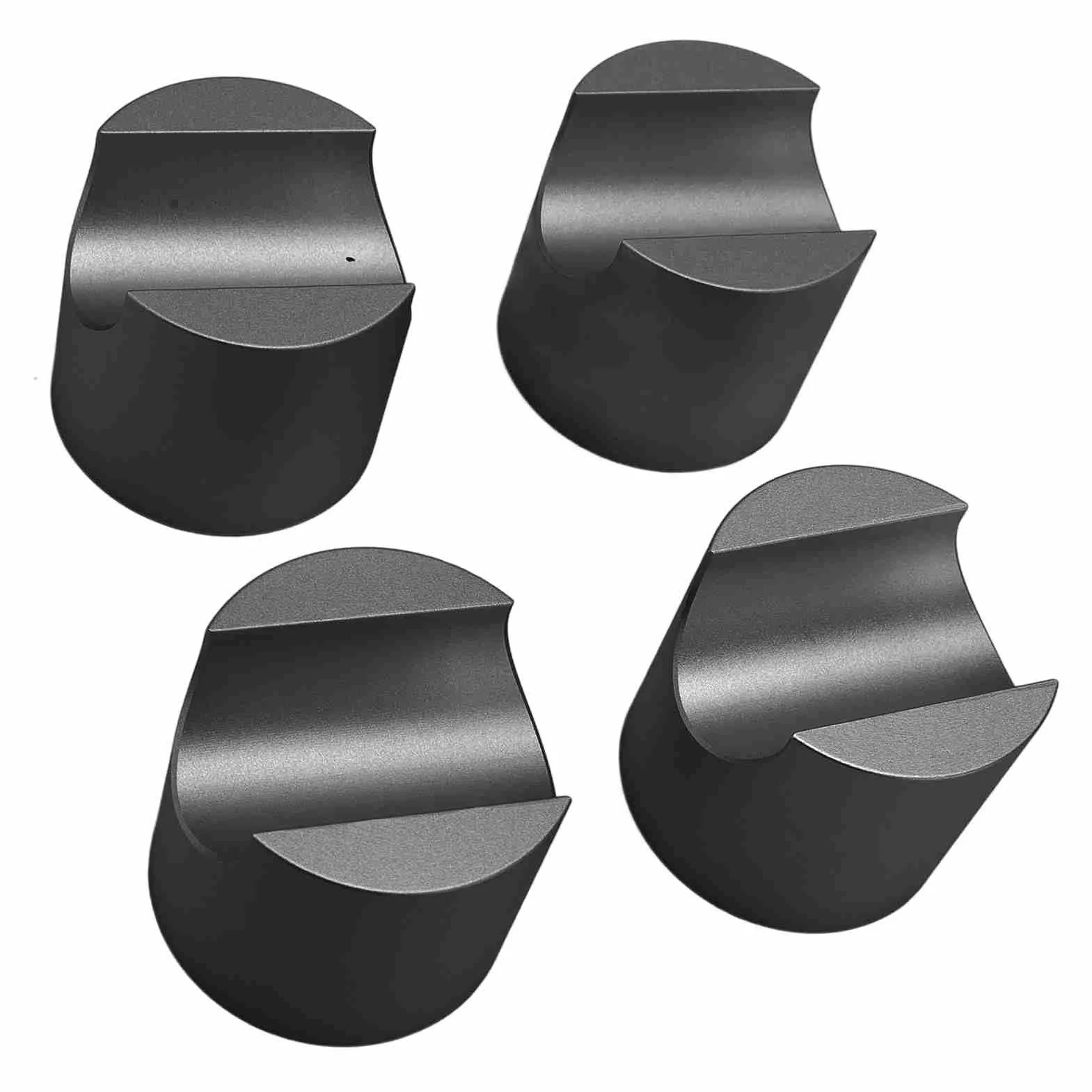 Generic Tłumiący Stop Aluminium Stabilizator Kabla HiFi do Wspornika Kabla Głośnikowego Mocy, Idealny do Konfiguracji Dźwięku Przestrzennego, 4 szt., Wielofunkcyjny Kina Domowego (BLACK)