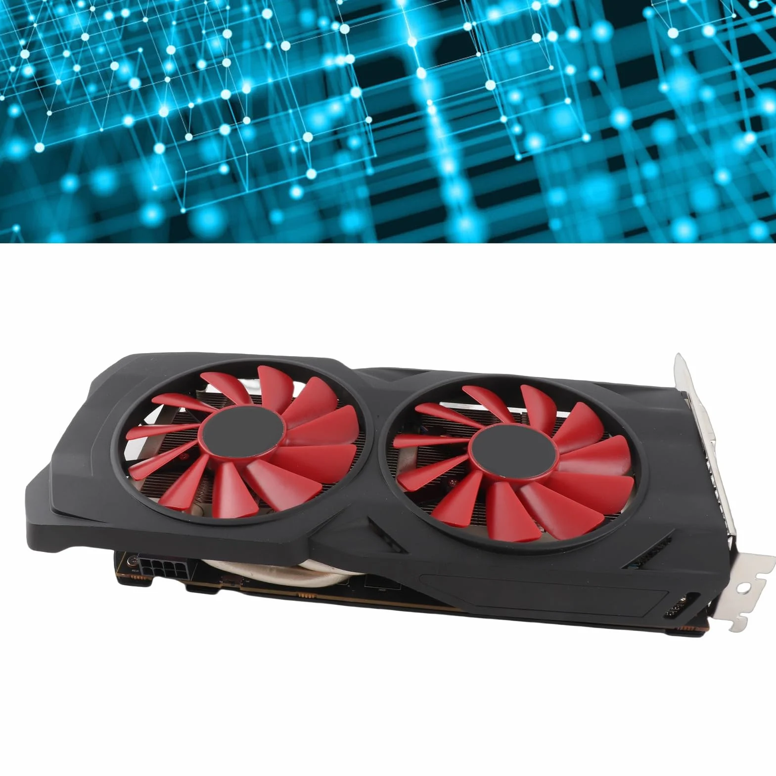RX580 8 GB Karta Graficzna, GDDR5 256-bitowa GPU, 2 Fan PCIE 3.0 X16 Gaming, HDMI, DP, DVI