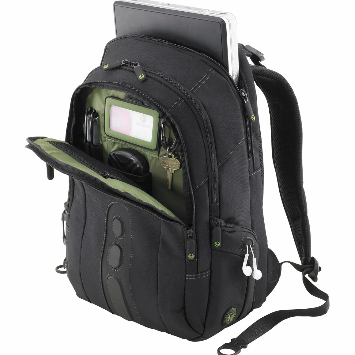 Targus Torba na laptopa, pasuje do laptopów o przekątnej do 15,6 cala i pojemności 27 l, ekologiczny plecak wykonany z butelek z recyklingu, trwały, przyjazny dla TSA - czarny