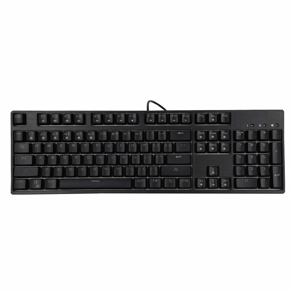 KUIDAMOS M-8 104 Klawisze Klawiatura Mechaniczna Ergonomiczna Konstrukcja Przewodowa Podświetlenie RGB do Gier Biurowych Materiał ABS