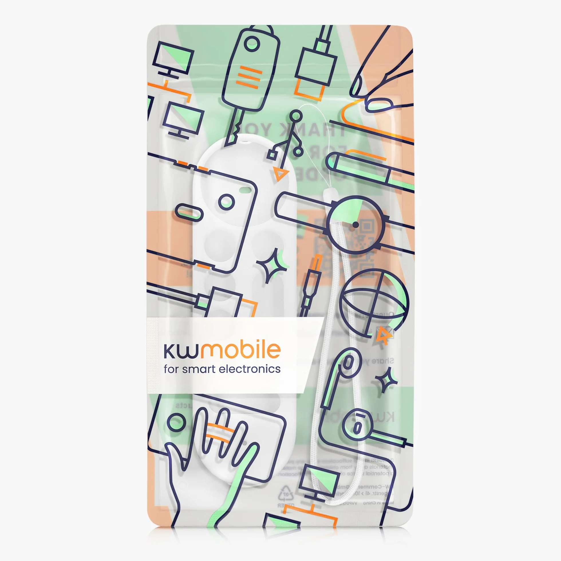 kwmobile Etui do pilota Google TV Streamer 4K Case - silikonowe białe