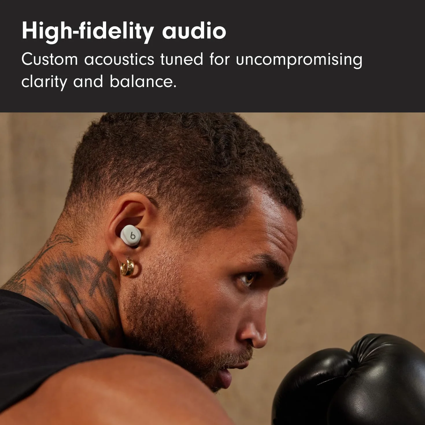 Beats Solo Buds - Bezprzewodowe słuchawki Bluetooth | 18 godzin pracy na baterii | Kompatybilność z Apple i Androidem | Wbudowany mikrofon - burzowa szarość
