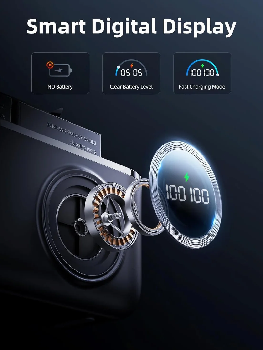 llano Ace Pro 2 ładowarka akumulatorowa, 18 W, Dual-USB-C do Insta360 AcePro2/ Ace Pro/Ace, aparatów cyfrowych, magnetyczna osłona z klapką