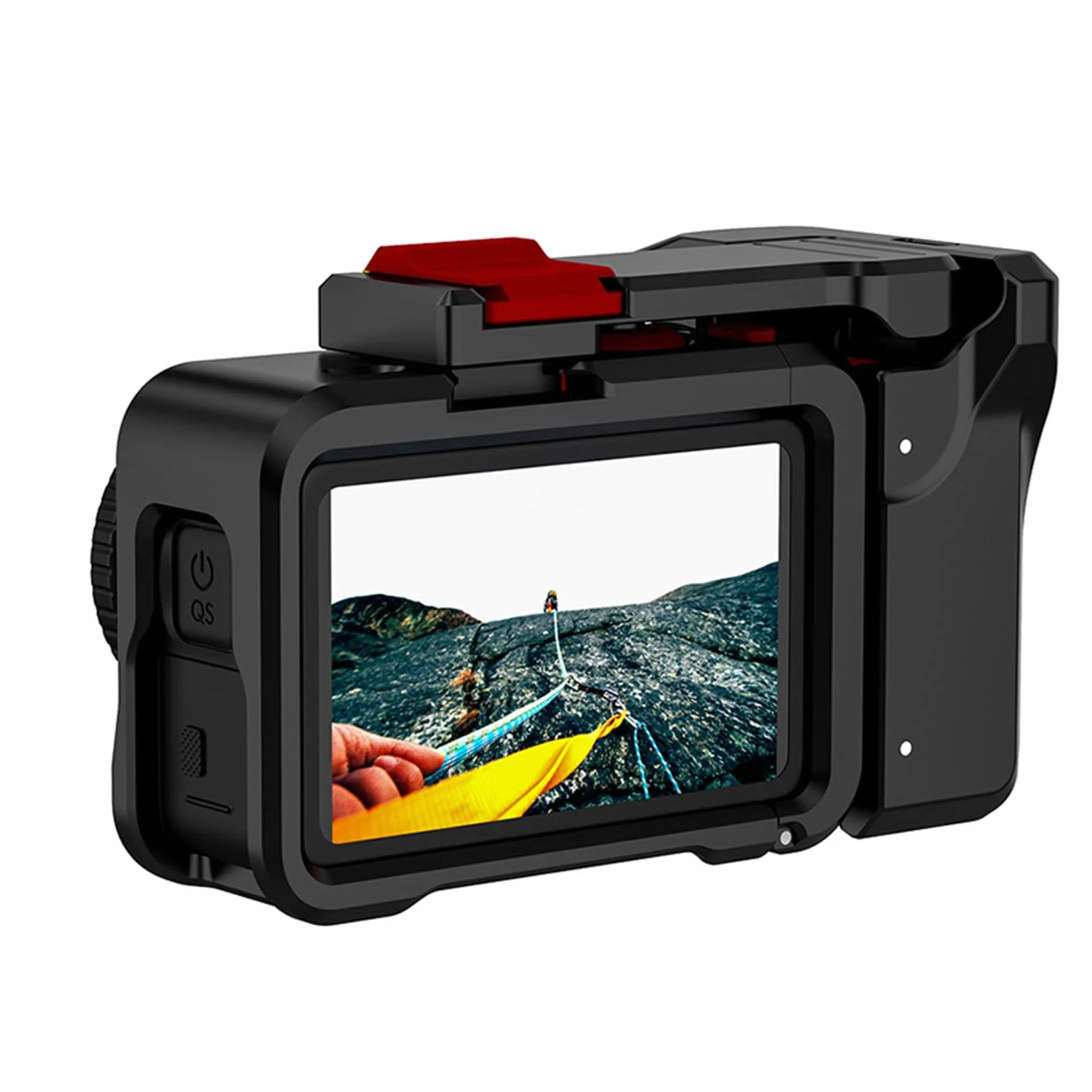 Zestaw uchwytów ulicznych do DJI Osmo Action 6, metalowy uchwyt do kamery z klatką dla królika, ergonomiczną konstrukcję, klatka ze stopu aluminium do DJI OSMO ACTION 6, akcesoria do kamer