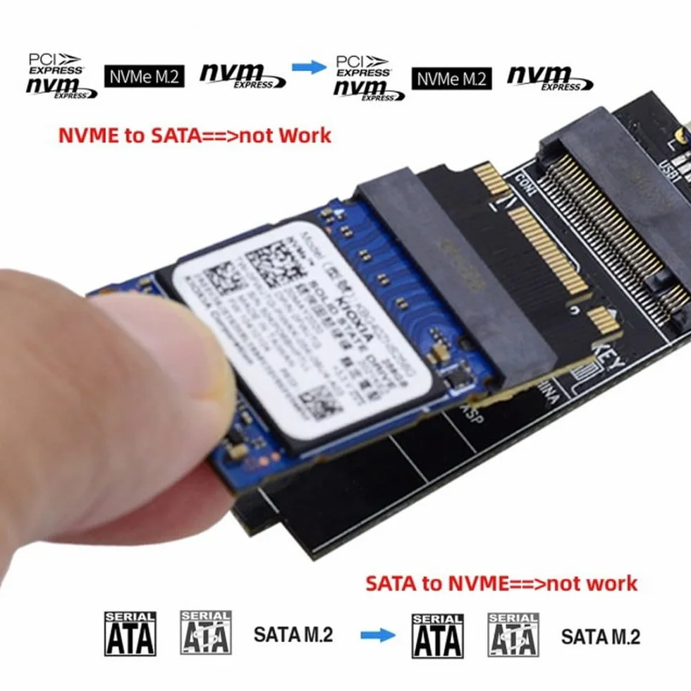 CY NGFF B+M NVME M-Key 22x30mm do 22x42mm Adapter przedłużający męsko-żeński kompatybilny z Legion Go 2230 2242 SSD
