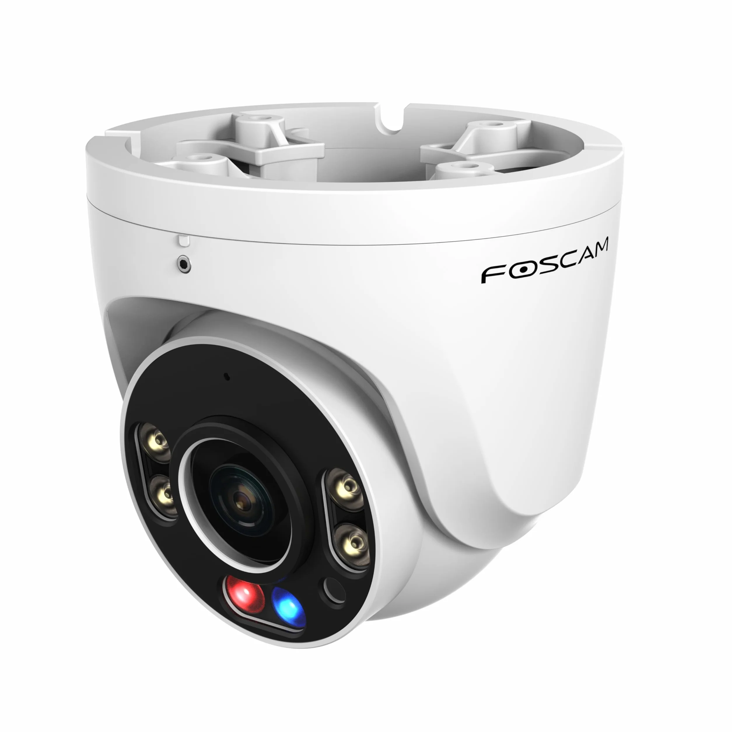 FOSCAM W5EP zewnętrzna kamera PoE (IP66), Ultra HD 3K (5,0 megapiksela), WDR, kąt widzenia 108°, kolorowy noktowizor + IR, dwukierunkowy dźwięk, LED i syrenka alarmowa