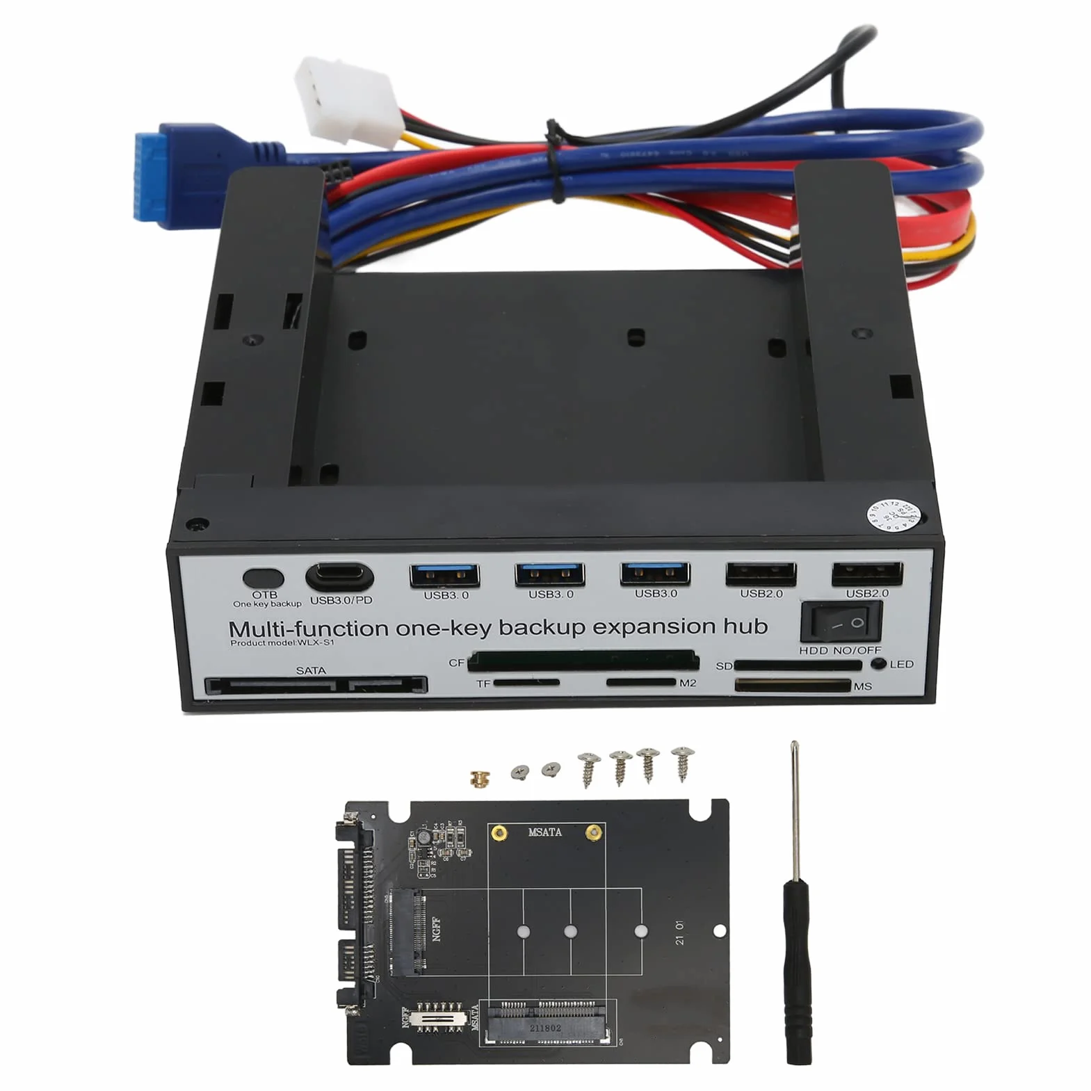 Wielofunkcyjna tablica przyrządów multimedialnych, wyposażona w dysk SSD SATa NGFF M.2/MSATA, kopia zapasowa kliknięcia, obsługa Winxp, Vista, Win7, dla systemu Linux, Os X