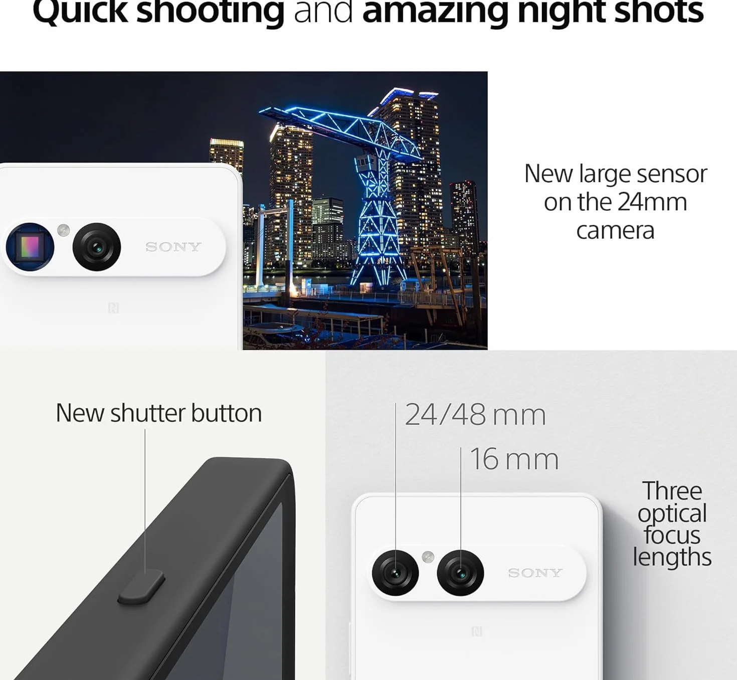 Sony Xperia 10 VII - 6,1 cala 19,5:9 OLED z 120 Hz, bateria 5000 mAh, ultra szeroki obiektyw 16 mm, dźwięk 3,5 mm, Android 15, IP65/68, Hybrid Dual SIM, biały