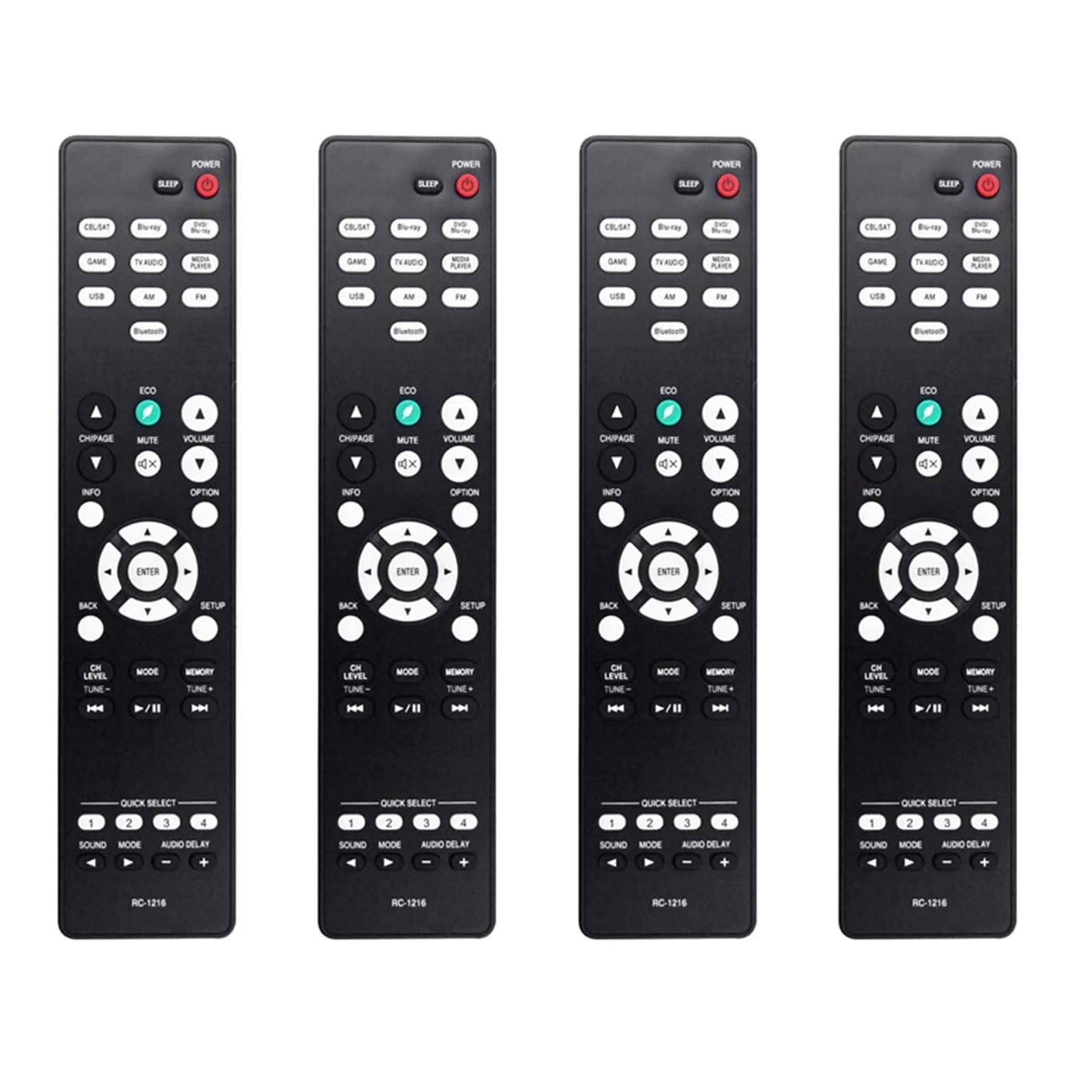 4 szt. RC-1216 zamiennik pilota do amplitunera AV Surround AVR-S530BT AVRS530BT AVR-S540BT AVRS540BT AVR-X550BT