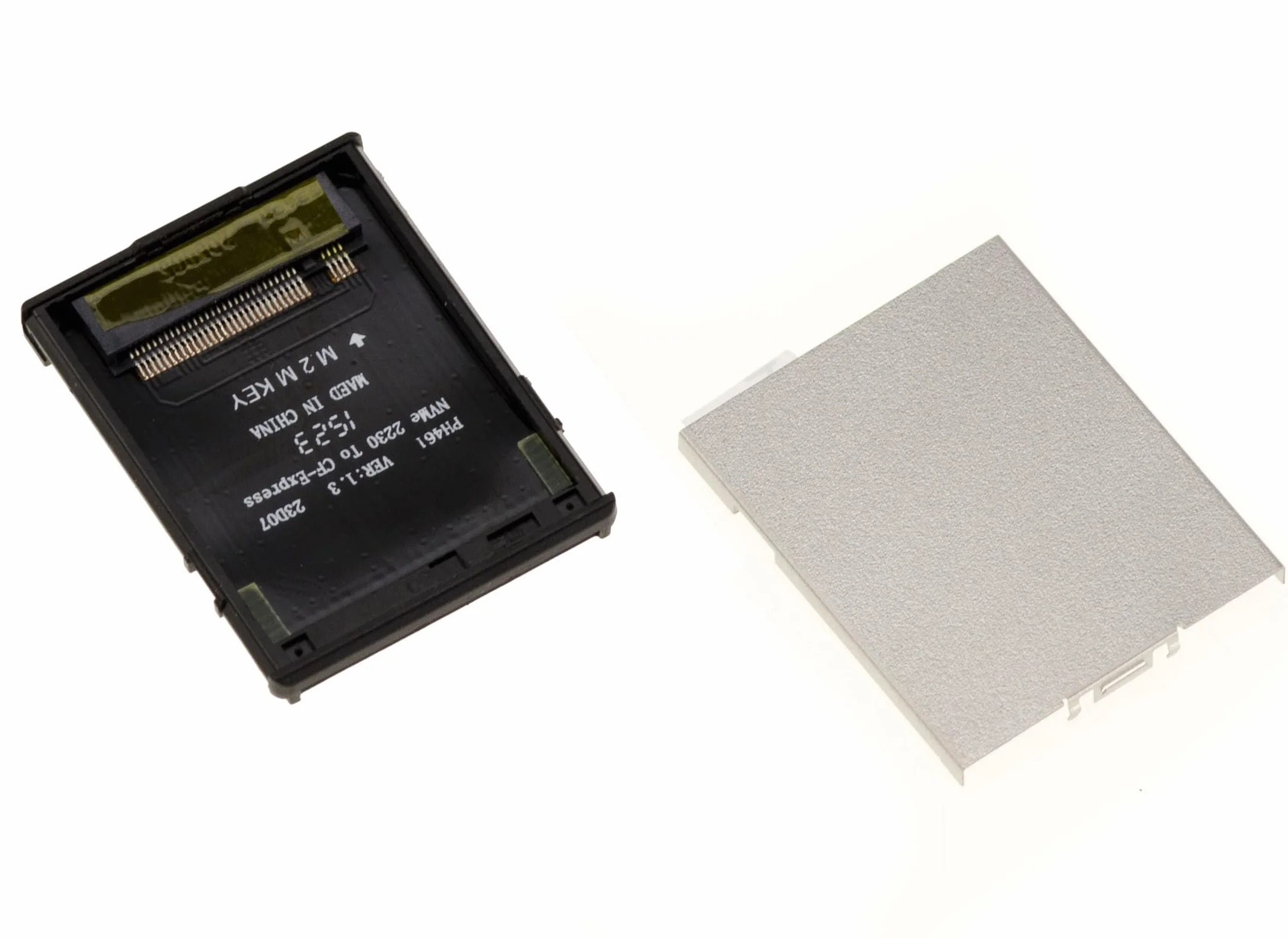 KALEA-INFORMATIQUE Adapter do używania dysku SSD M2 NVMe 2230 zamiast karty CF Express typu B w kamerze. Z osłoną ochronną.