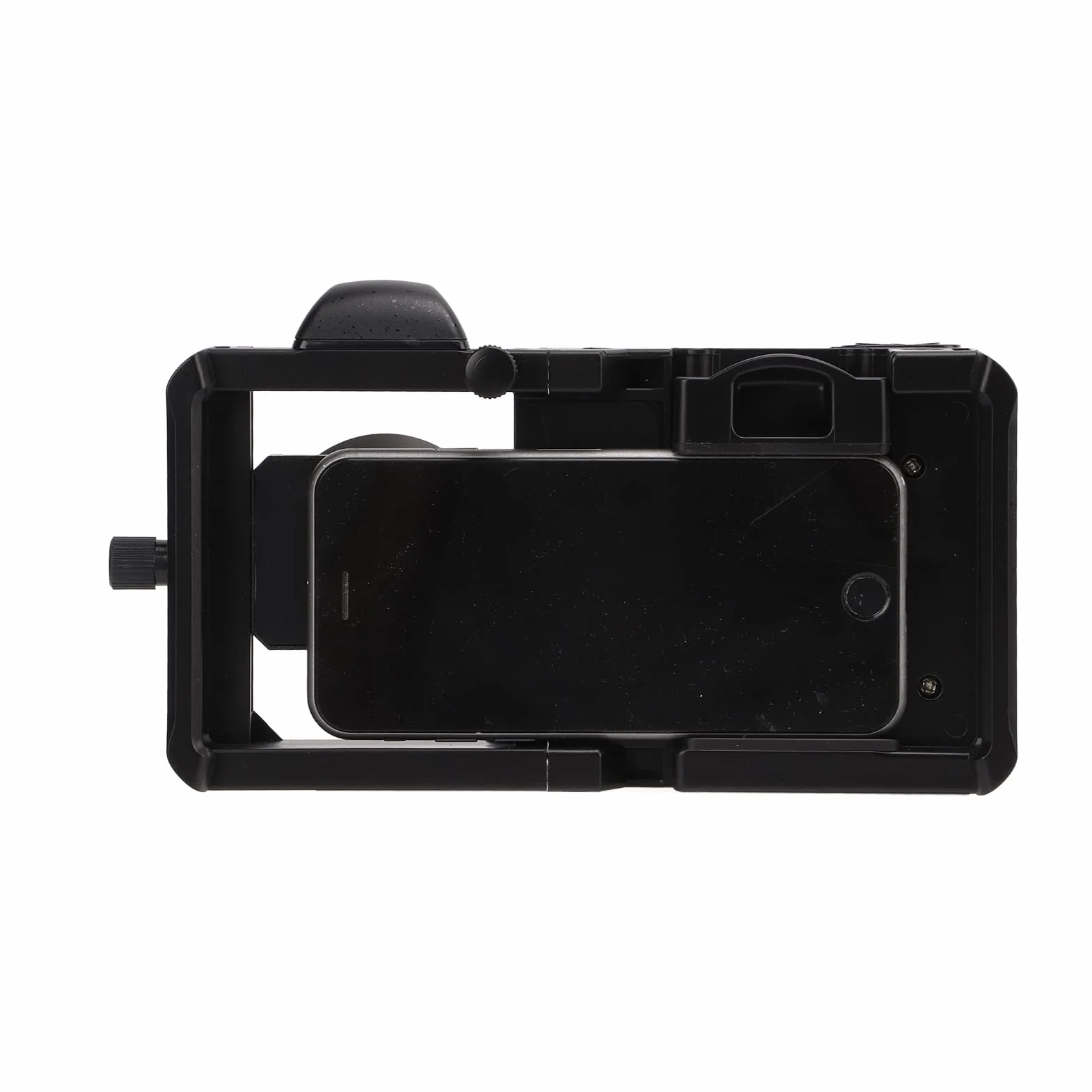 Ręczny Stabilizator Telefonu, Zestaw do Telefonu Wideo Ergonomiczna Konstrukcja Inkrustowany Uchwyt Podkładka Antypoślizgowa z Szerokokątnym Obiektywem Makro 2 w 1 do Fotografowania
