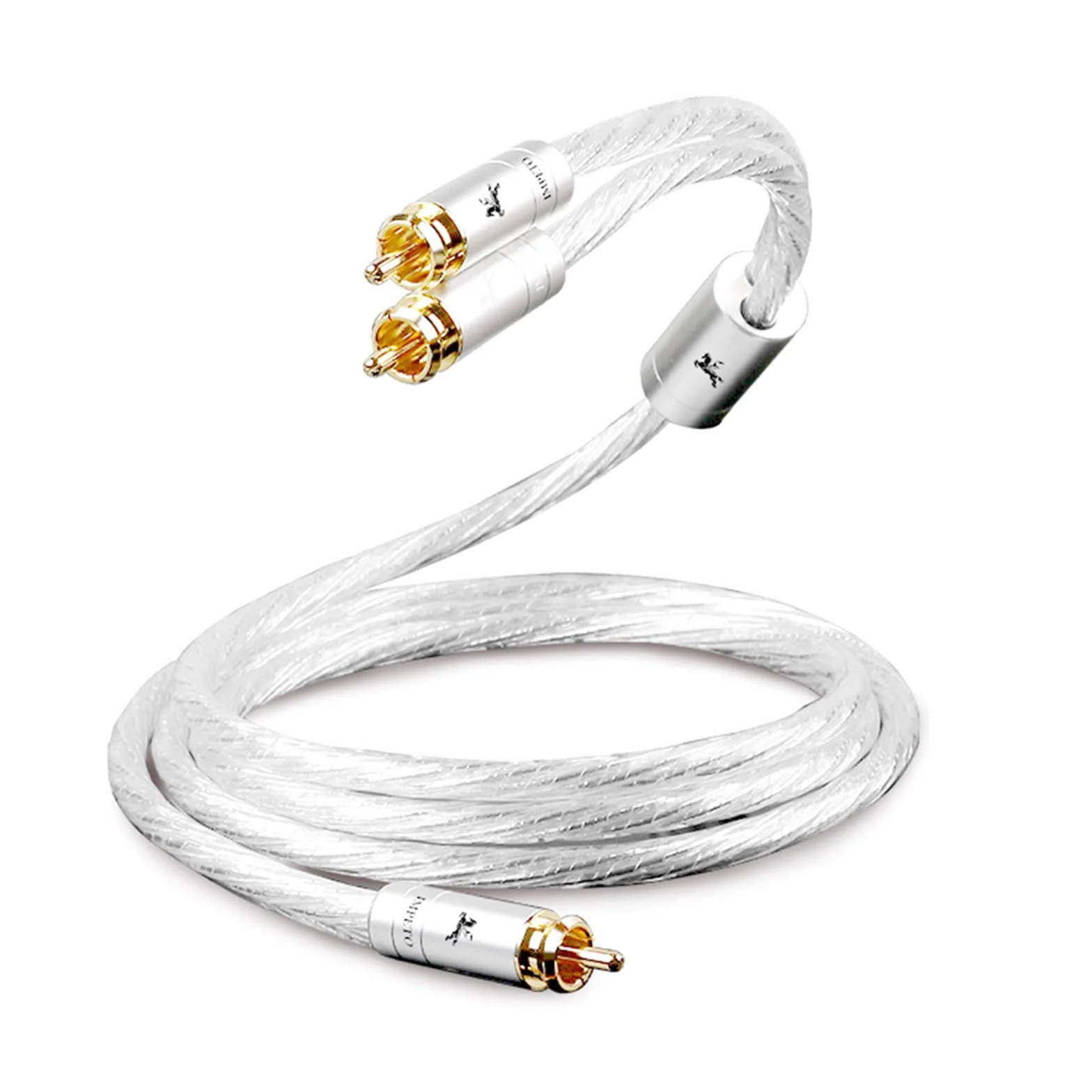 Impeto High End Audiophile kabel audio 1 cinch na 2 cinch Y, S-OCC 1 RCA na 2 RCA cinch, stereo kabel audio do telewizora, komputera, telefonu komórkowego, odtwarzacza MP3, głośnika, kina domowego