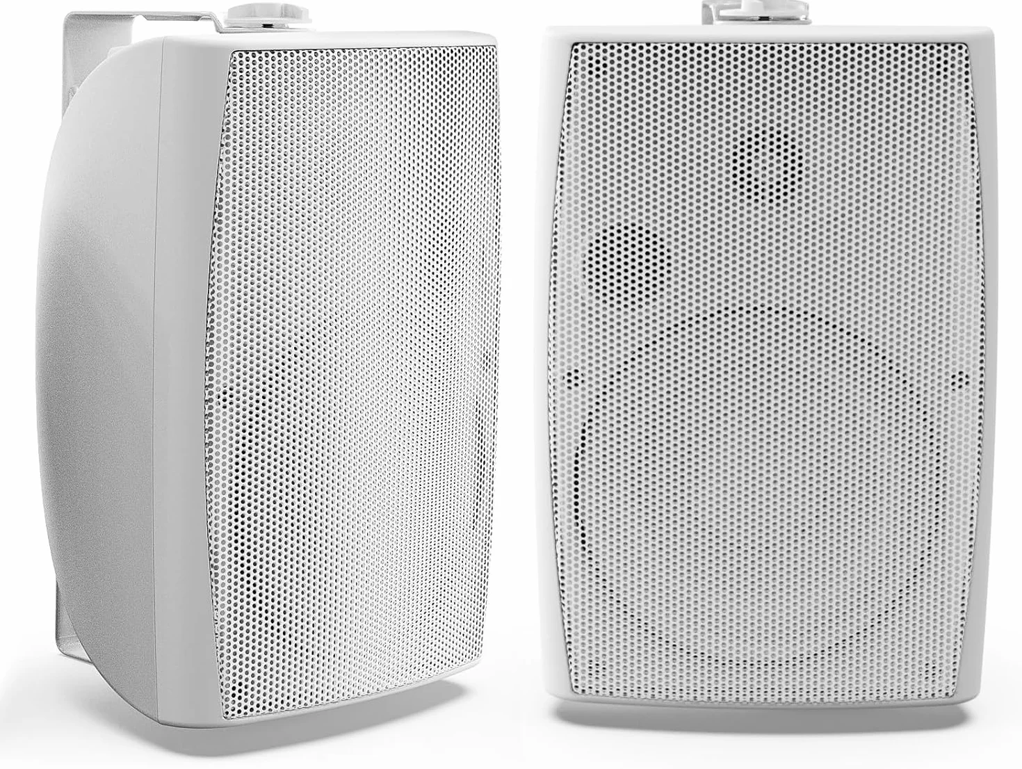 Herdio 8-calowe wewnętrzne głośniki Bluetooth na zewnątrz wodoodporne białe