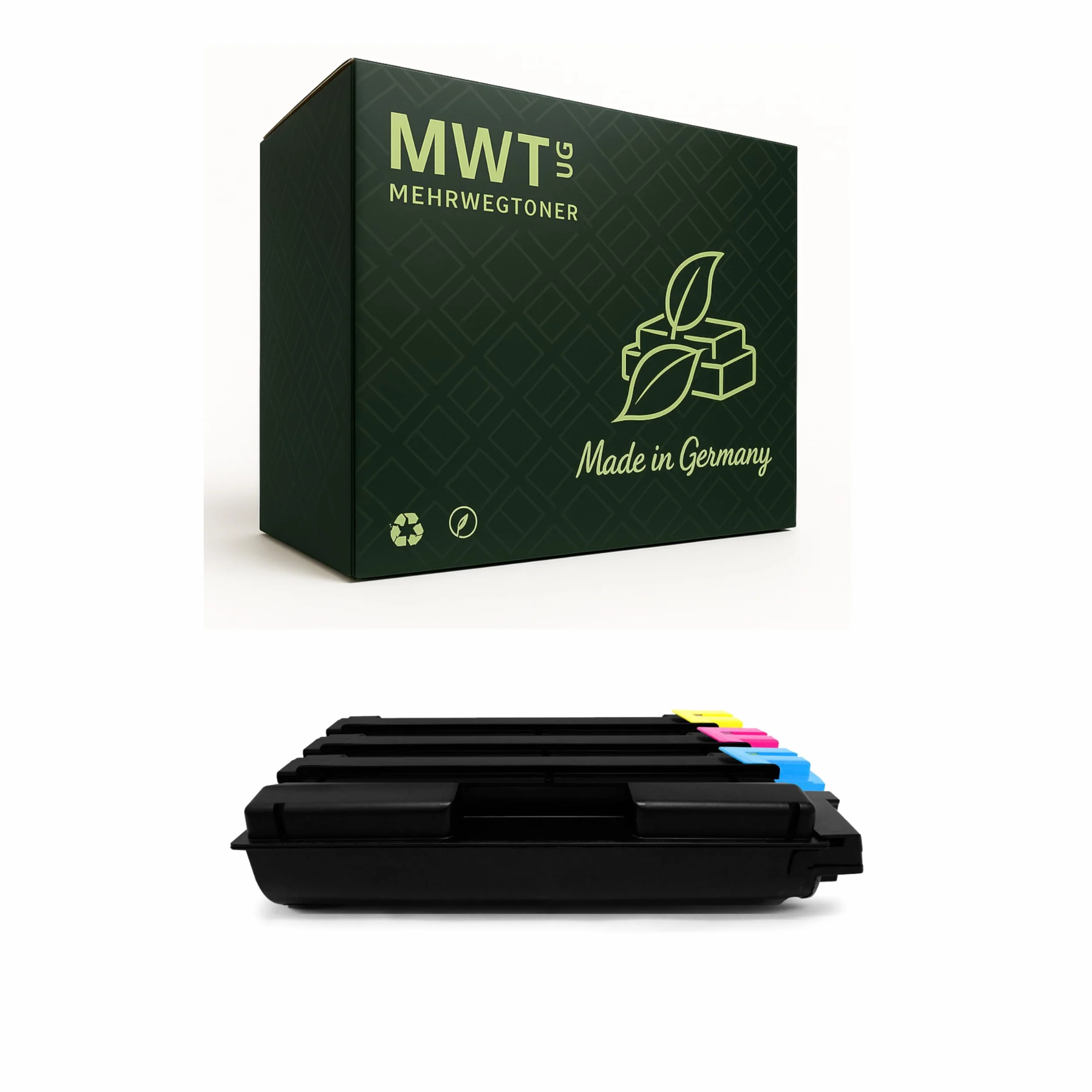 Mehrwegtoner Toner w zestawie 10x toner kompatybilny z Kyocera TASKalfa 406ci zamiennik TK-5215 CKMY
