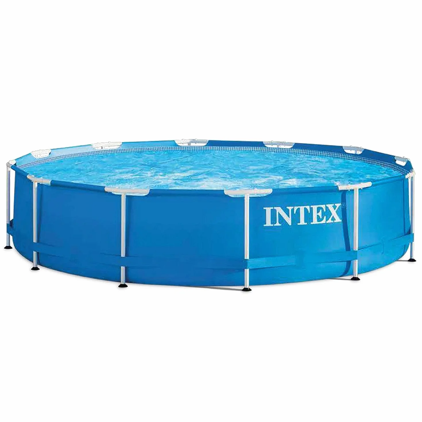 Intex Basen z Metalową Ramą, Niebieski, Ø 366 x 76 cm