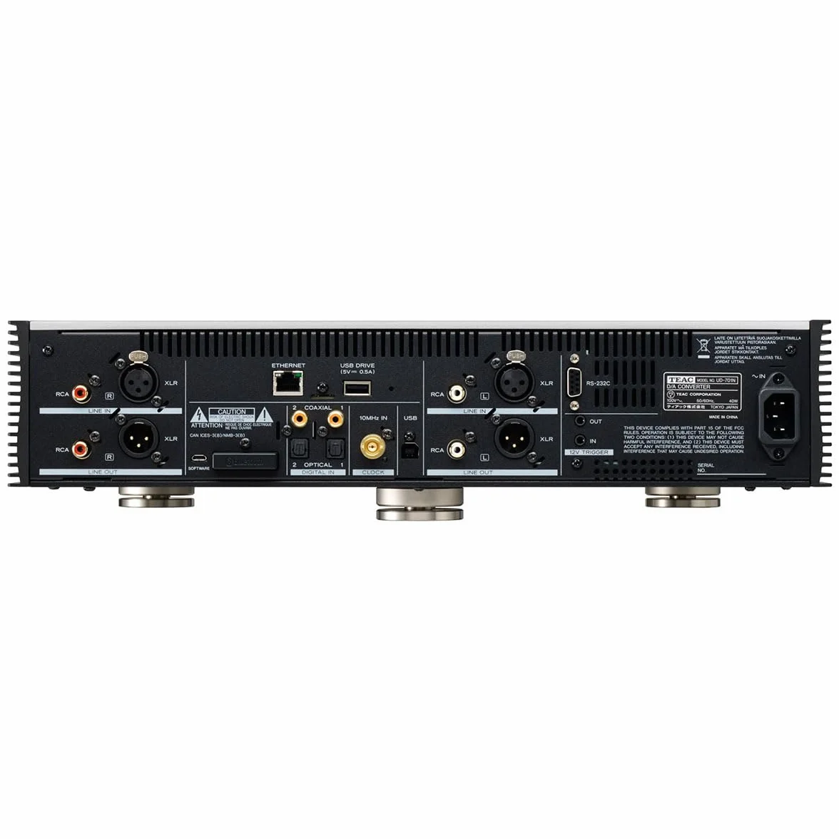 TEAC Reference UD-701N przedwzmacniacz sieciowy DAC, odtwarzacz sieciowy USB-DAC, odbiornik Bluetooth i pełny dekoder MQA, srebrny