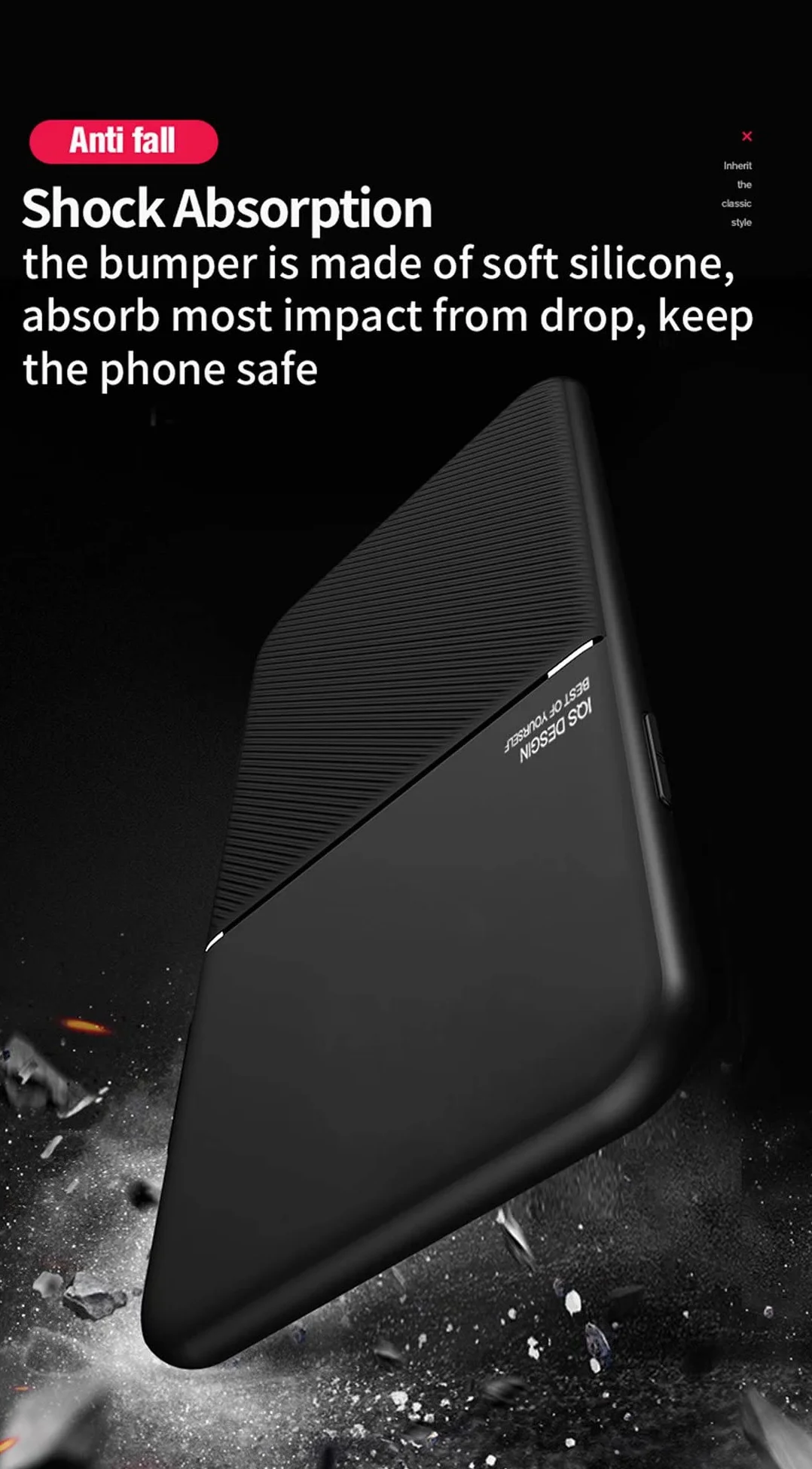 Etui Samsung Galaxy M51 Skóra PU antypoślizgowe odporne na uderzenia Czarne