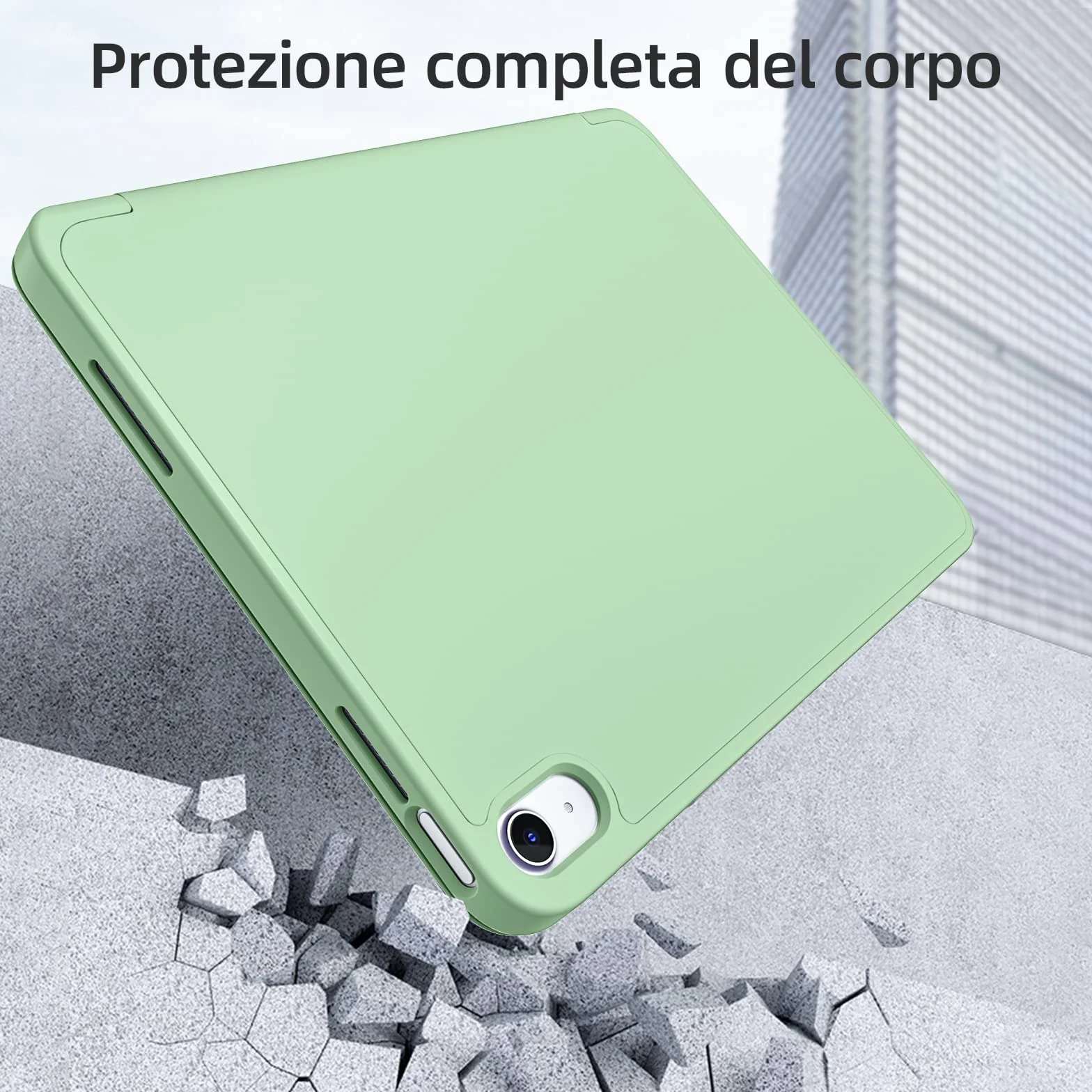 Etui kompatybilne z iPad A16 11/10 generacji 2025/2022 10,9/11 cali, TPU, odporna na wstrząsy, uchwyt na rysik, automatyczne włączanie